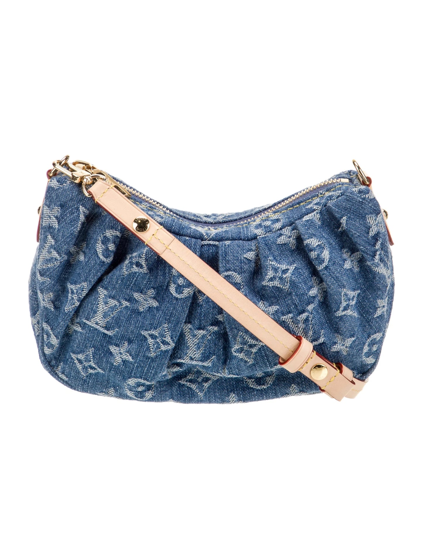 Louis Vuitton Monogram Denim Pochette Valley Blue