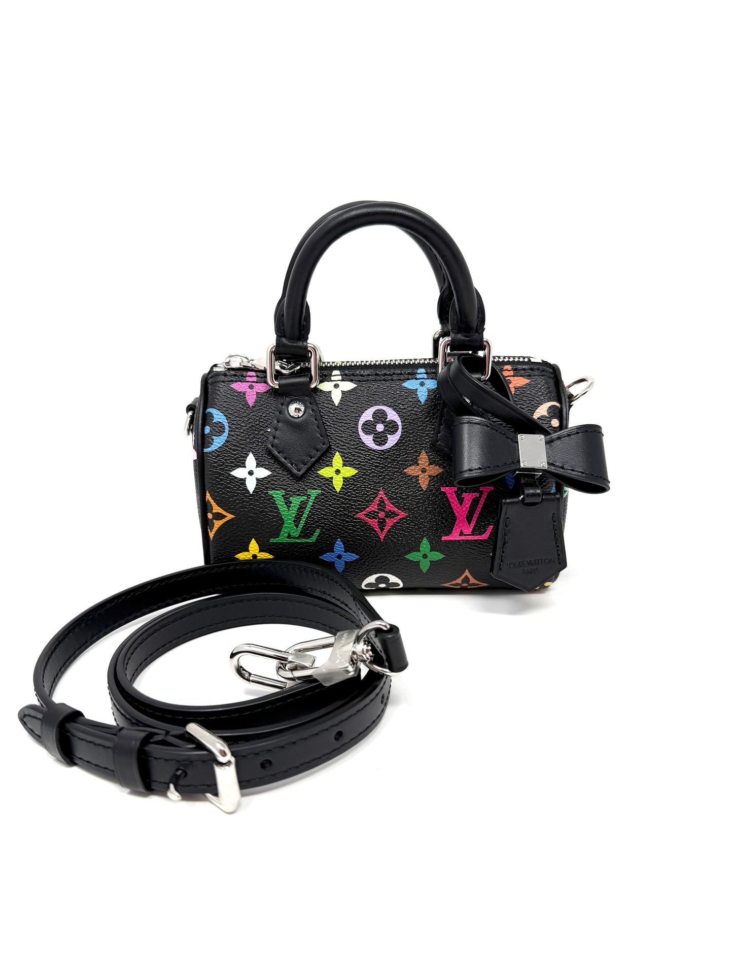 Louis Vuitton Takashi Murakami LV x TM Speedy Nano Multicolor Noir Black