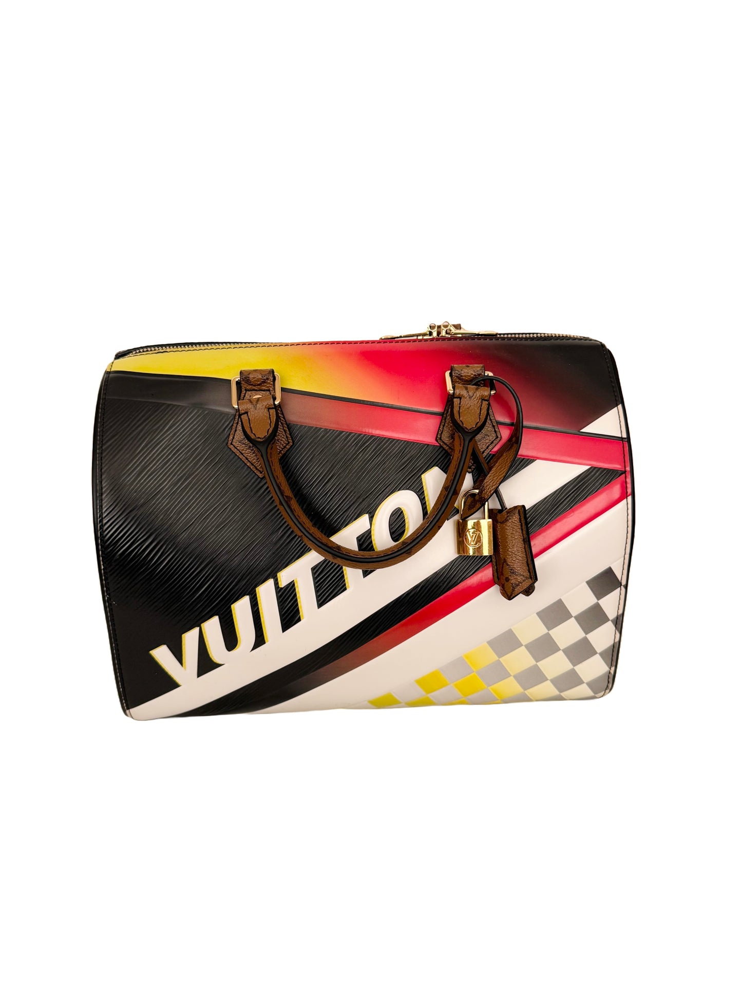 Louis Vuitton Damier Race Speedy Bandouliere 30 Formula One Multicolor