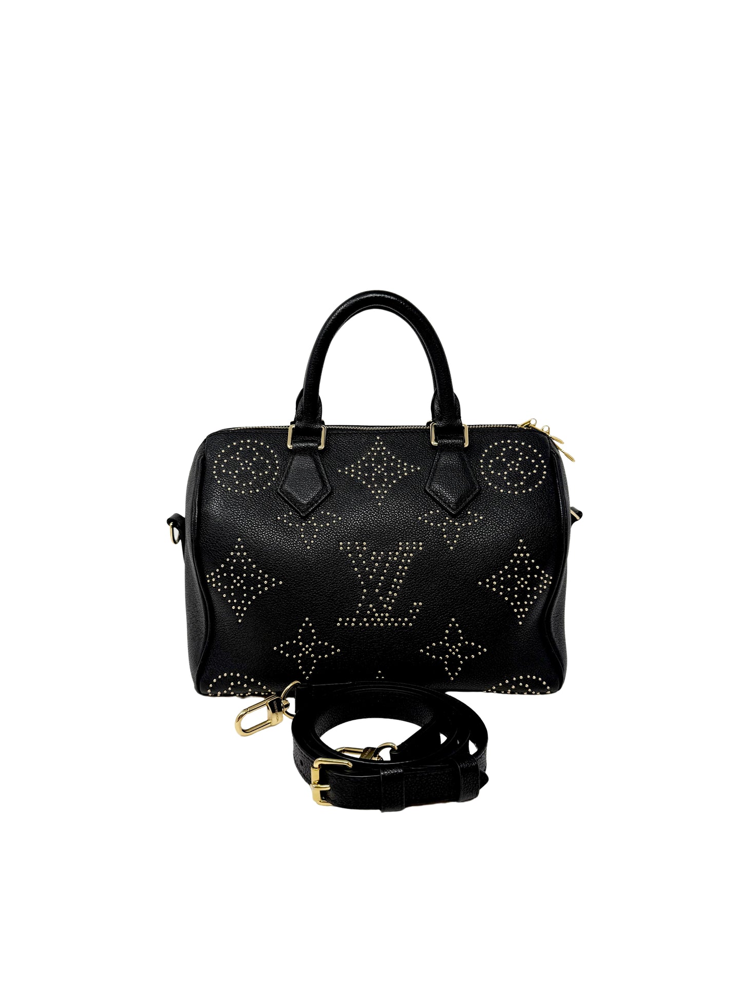 Louis Vuitton Constellation Studded Speedy Bandouliere 25 Black Night Sky