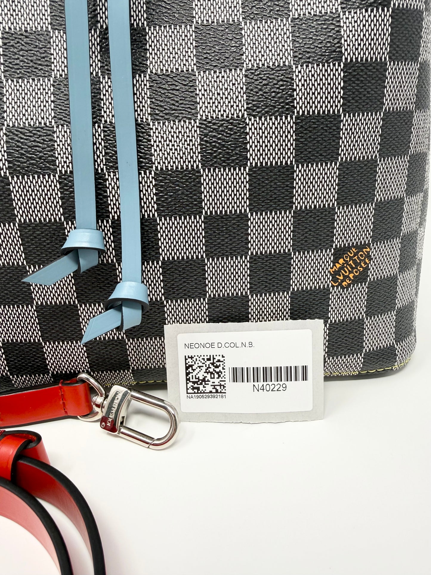 Louis Vuitton Damier Noir NeoNoe MM Tricolor Nicolas Ghesquiere