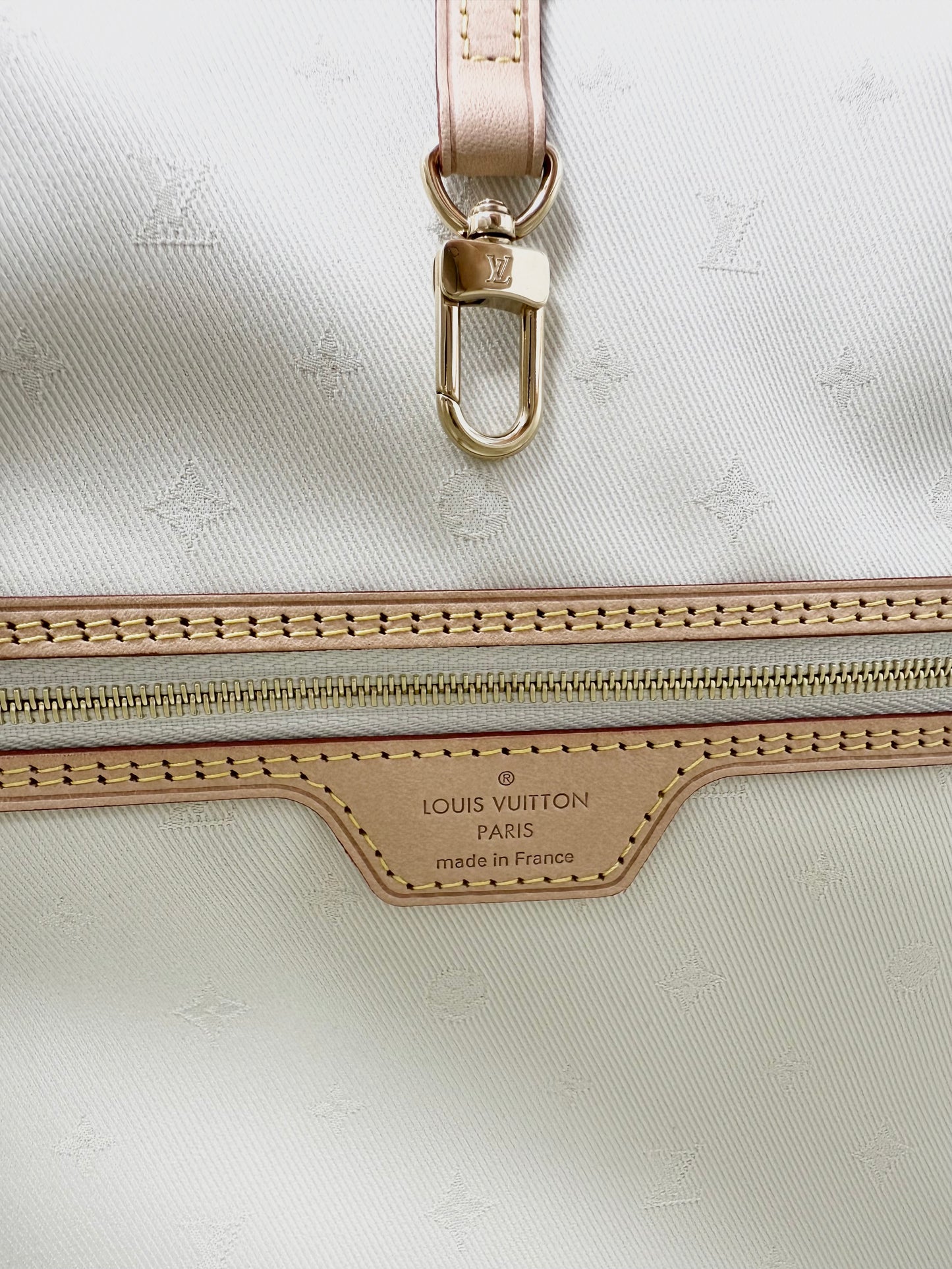 Louis Vuitton Neverfull MM Cream Multicolor Rainbow Nautical