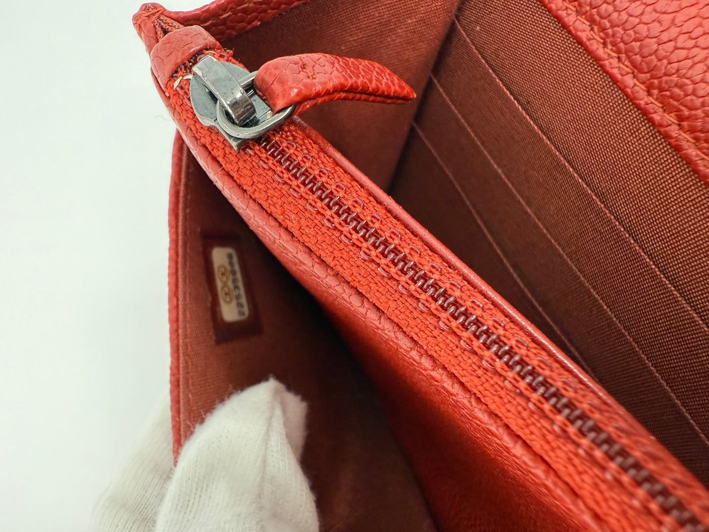 Chanel Boy Wallet On Chain Red Caviar
