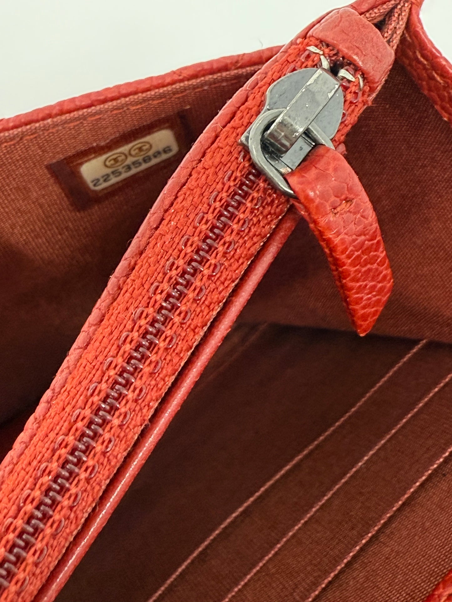 Chanel Boy Wallet On Chain Red Caviar