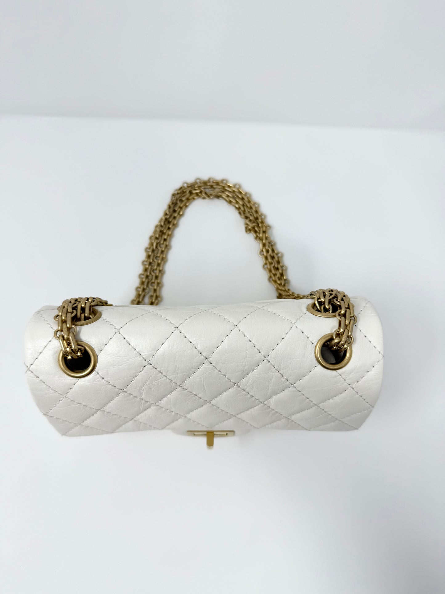 CHANEL Mini 2.55 Reissue Classic Flap White