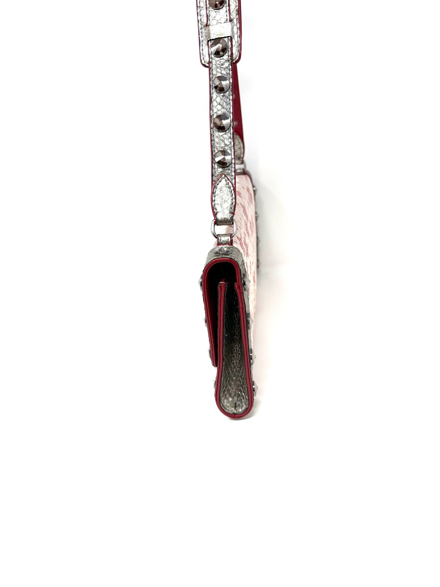 Louis Vuitton Murakami Cherry Blossom Satin Pink Silver Exotic Shoulder Bag