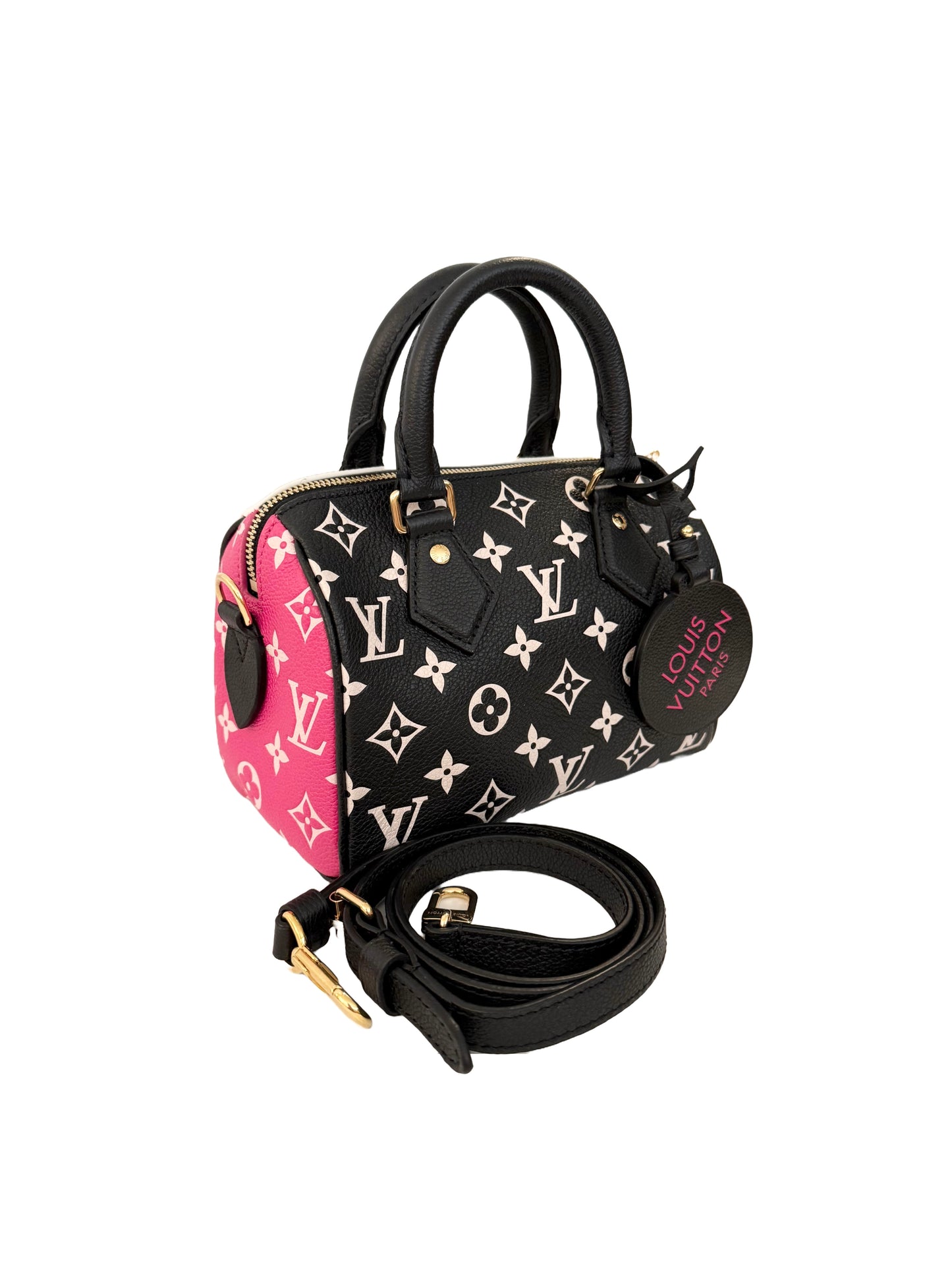 Louis Vuitton Spring In The City Speedy Bandouliere 20 Black White Pink