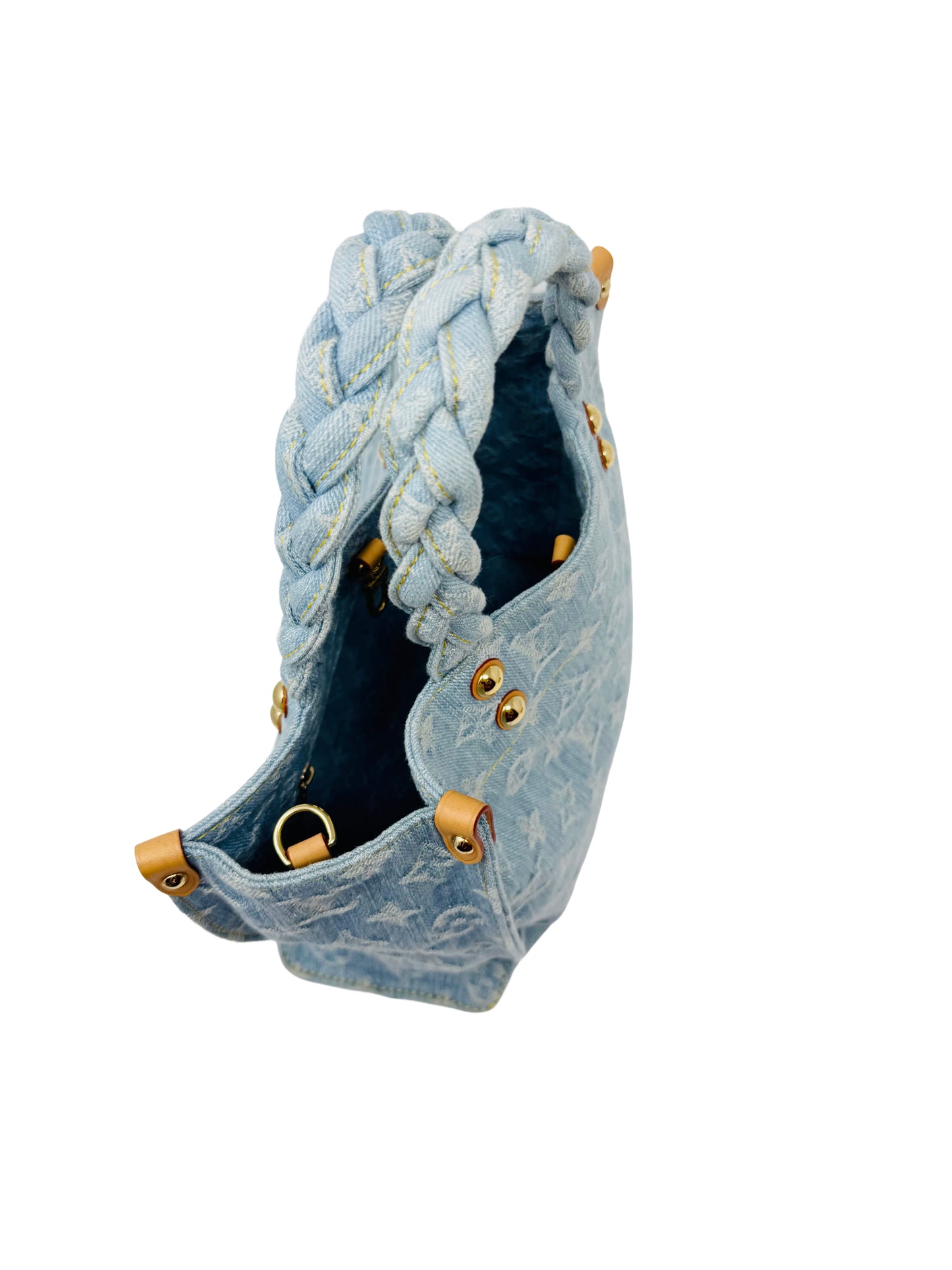 Louis Vuitton OnTheGo PM Let Go Denim By The Pool Sky Blue