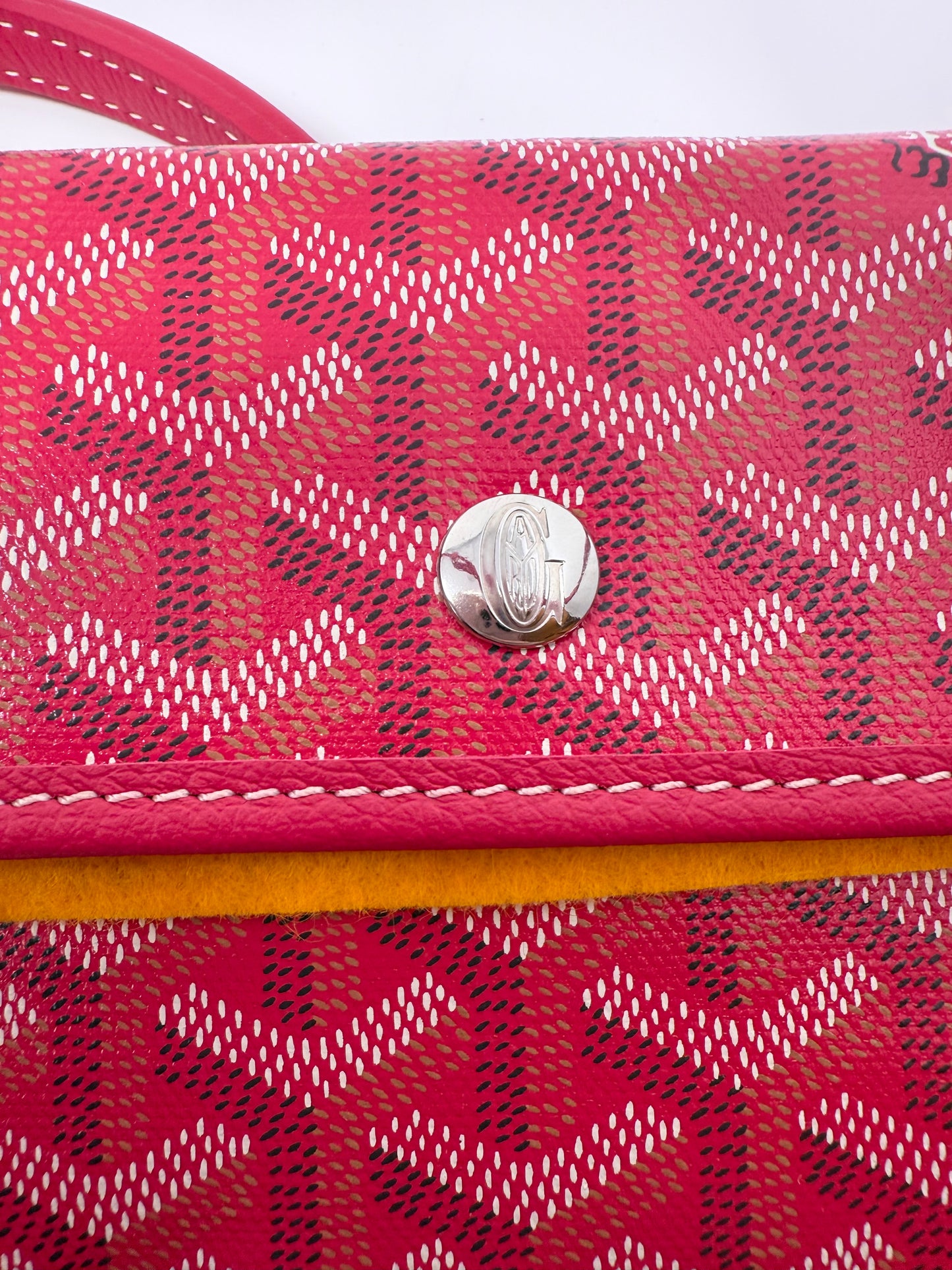 Goyard Saint Louis PM Tote Le Jardin Fuschia Pink Garden Reversible