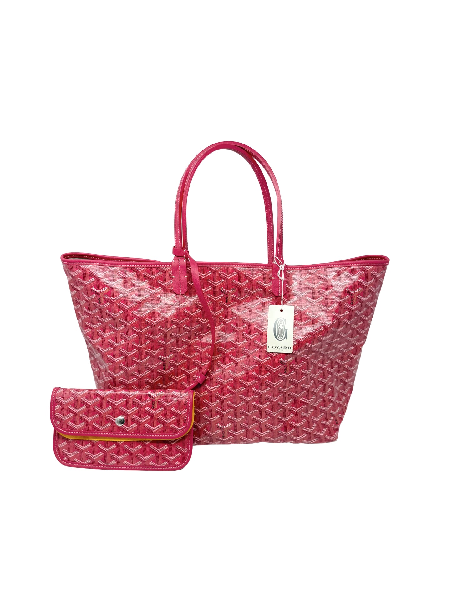 Goyard Saint Louis PM Tote Le Jardin Fuschia Pink Garden Reversible