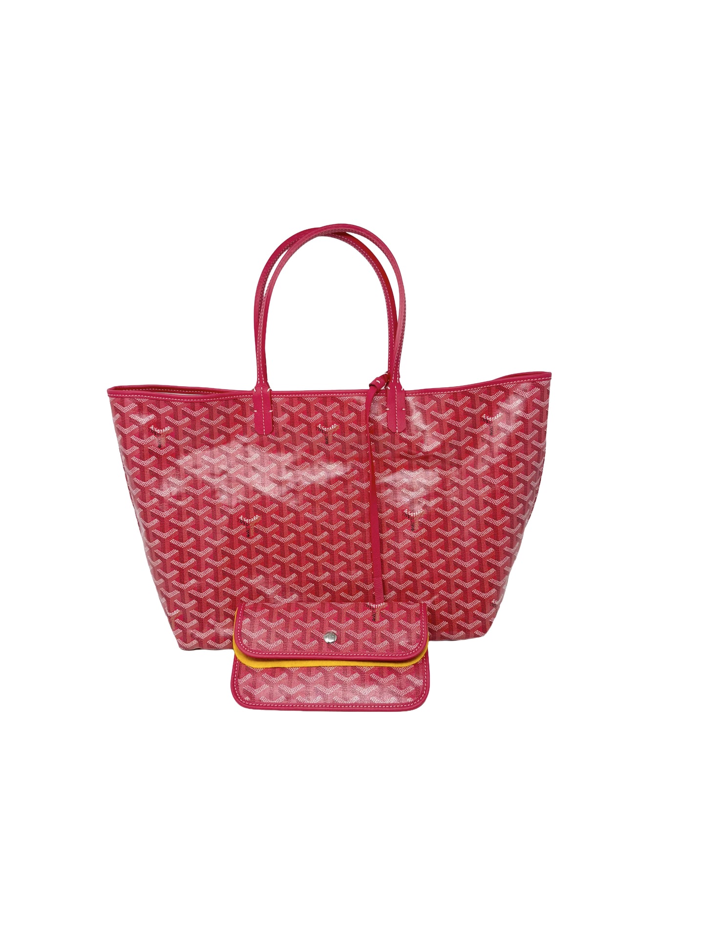 Goyard Saint Louis PM Tote Le Jardin Fuschia Pink Garden Reversible