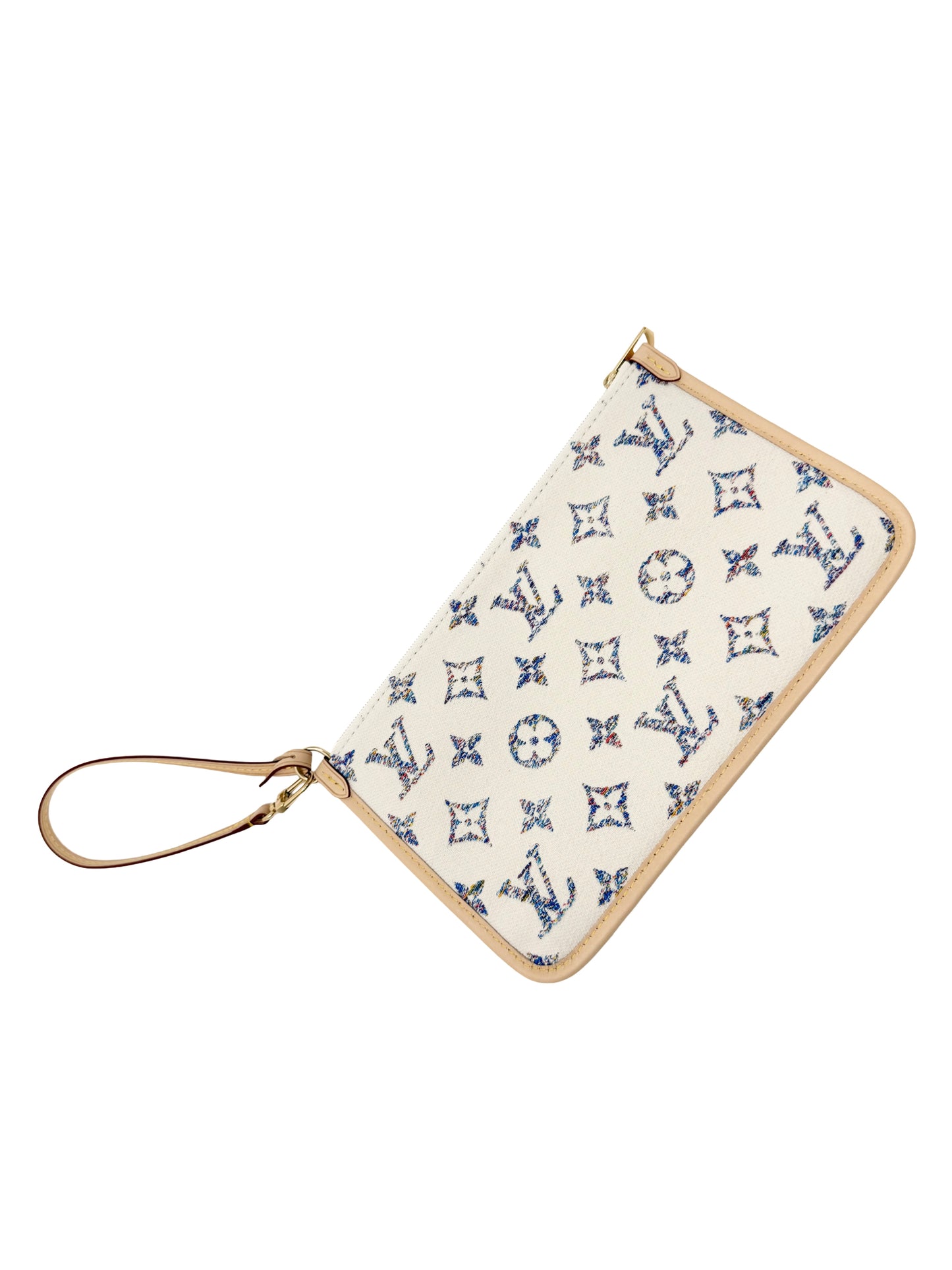 Louis Vuitton Neverfull MM Cream Multicolor Rainbow Nautical