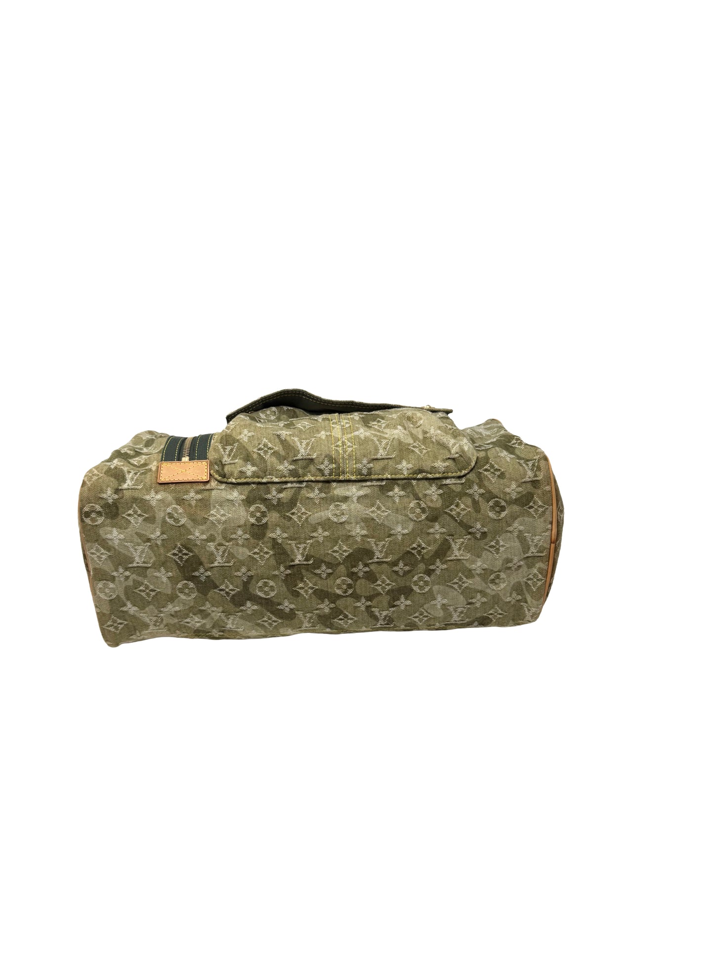 Louis Vuitton Takashi Murakami Monogramouflage Lys Denim Camouflage Duffle Bag