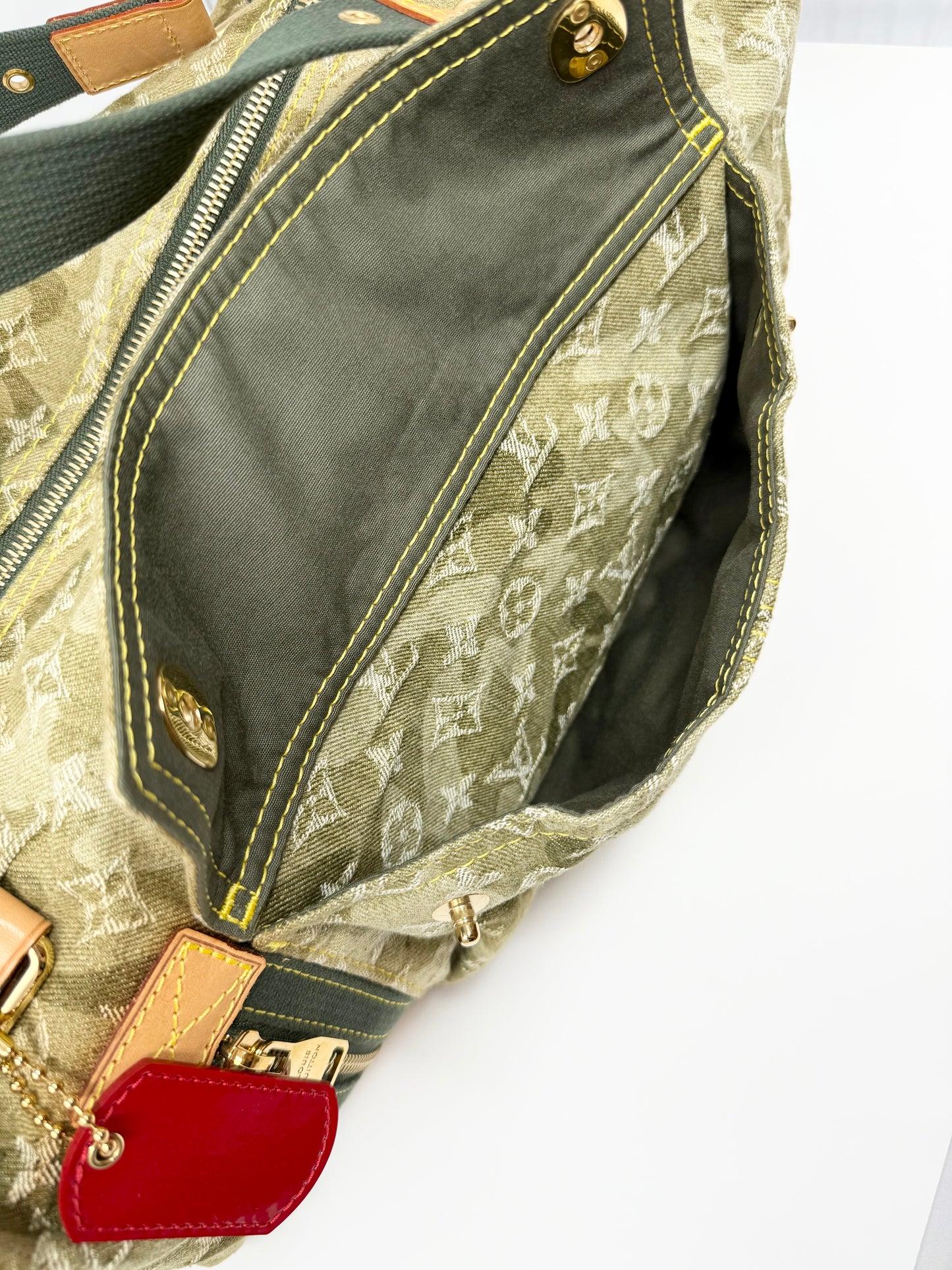 Louis Vuitton Takashi Murakami Monogramouflage Lys Denim Camouflage Duffle Bag