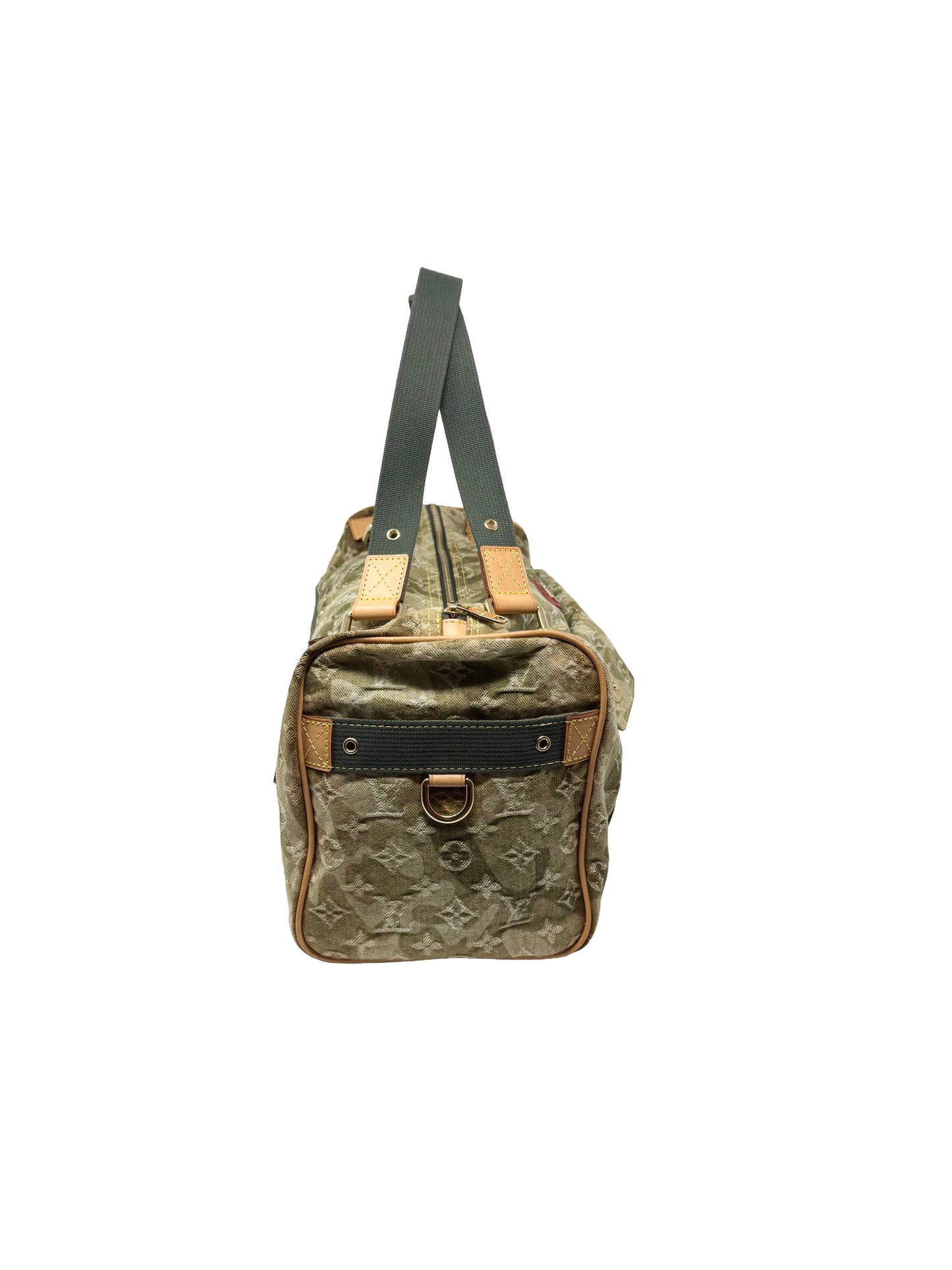 Louis Vuitton Takashi Murakami Monogramouflage Lys Denim Camouflage Duffle Bag