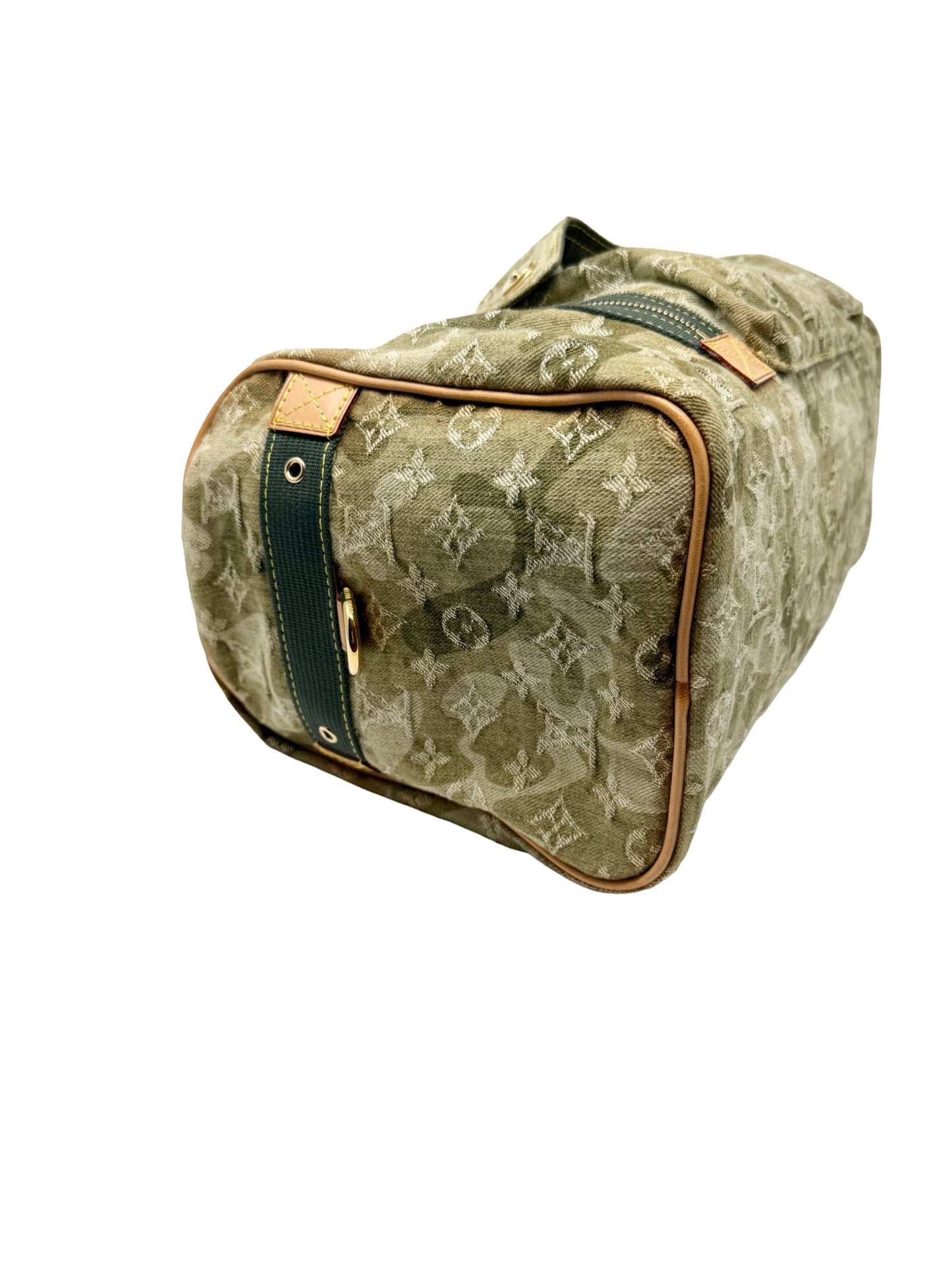 Louis Vuitton Takashi Murakami Monogramouflage Lys Denim Camouflage Duffle Bag