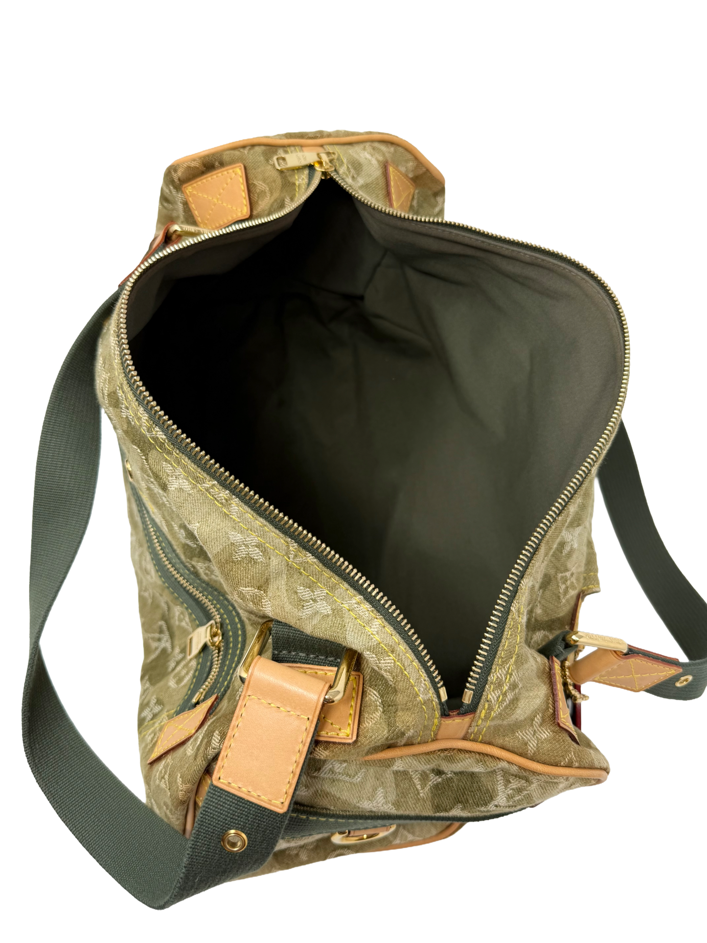 Louis Vuitton Takashi Murakami Monogramouflage Lys Denim Camouflage Duffle Bag
