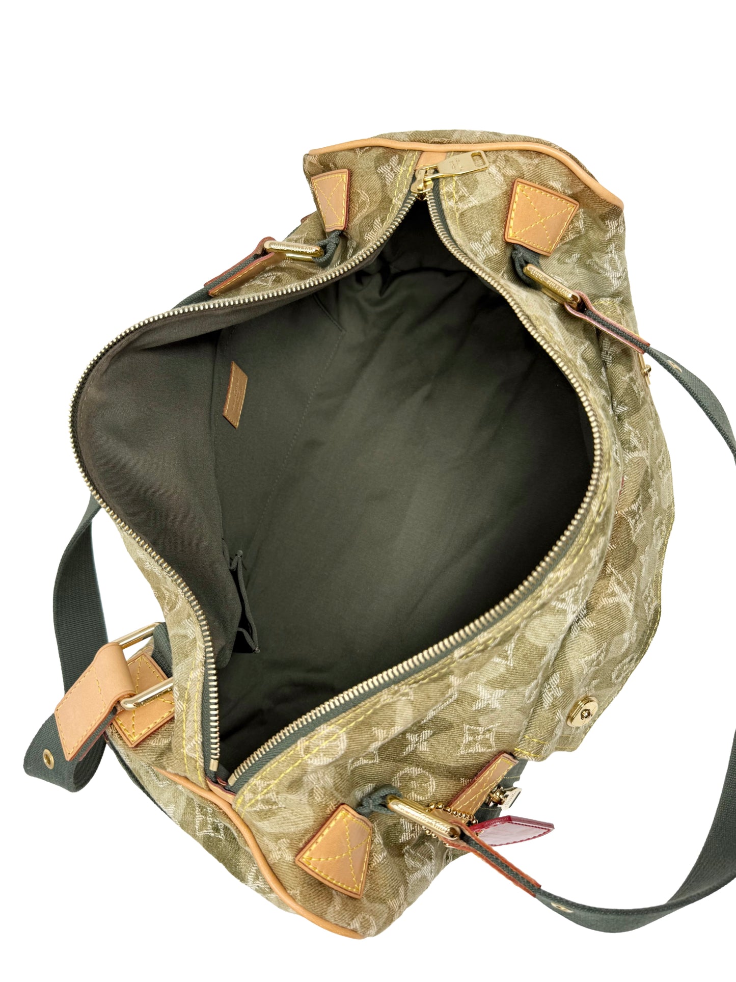 Louis Vuitton Takashi Murakami Monogramouflage Lys Denim Camouflage Duffle Bag