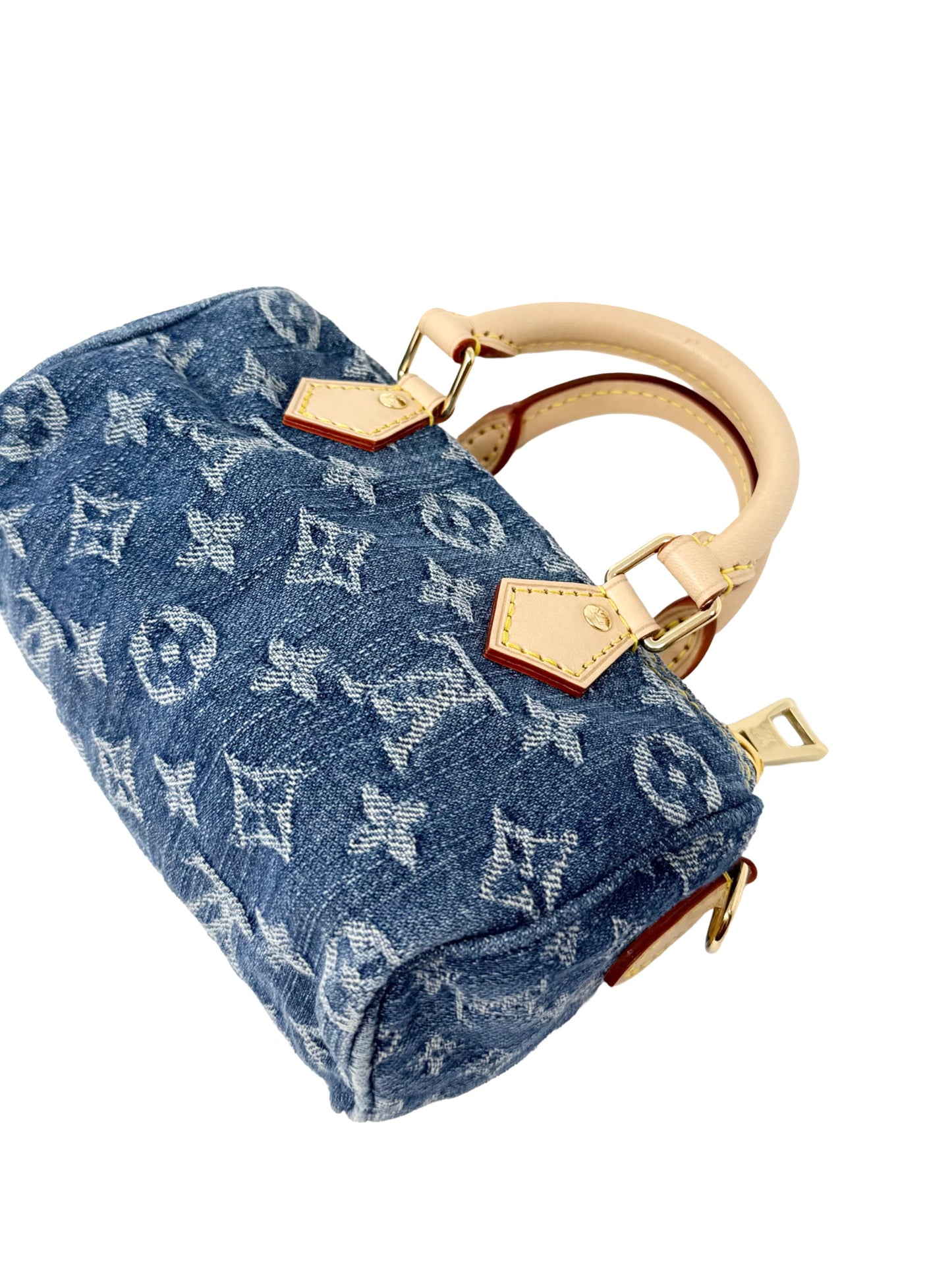 Louis Vuitton Nano Speedy Monogram Denim Remix