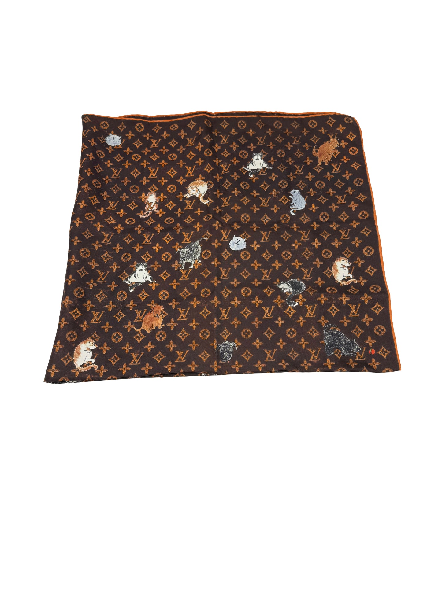 Louis Vuitton Grace Coddington Catogram Silk Scarf Square 90