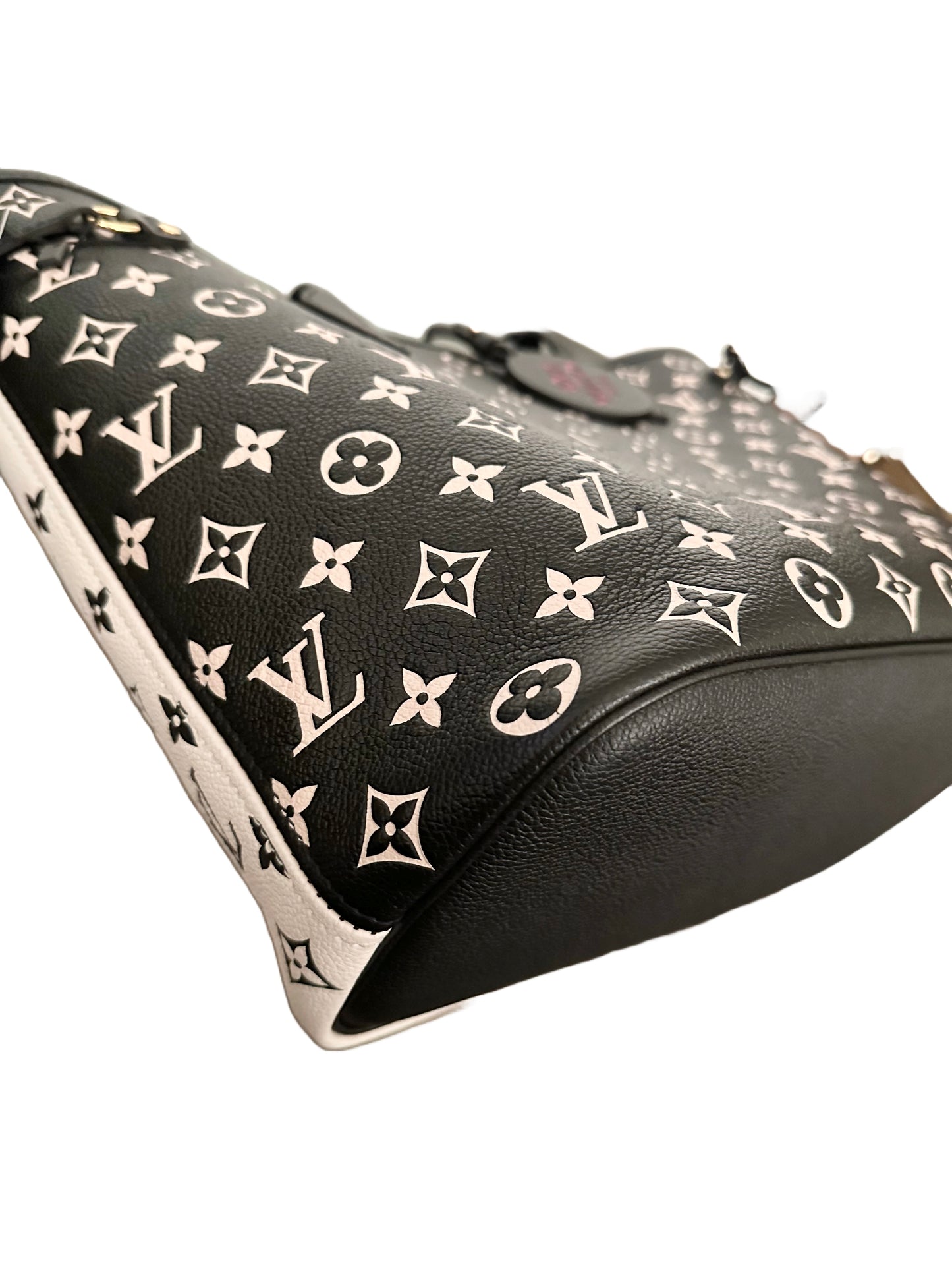Louis Vuitton Spring in the City Empreinte Neverfull MM Black White Pink