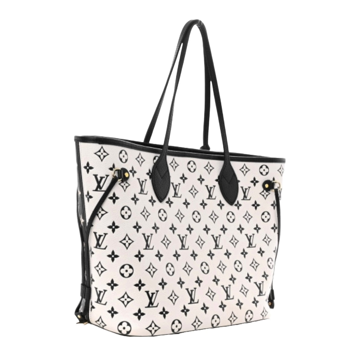Louis Vuitton Spring in the City Empreinte Neverfull MM Black White Pink