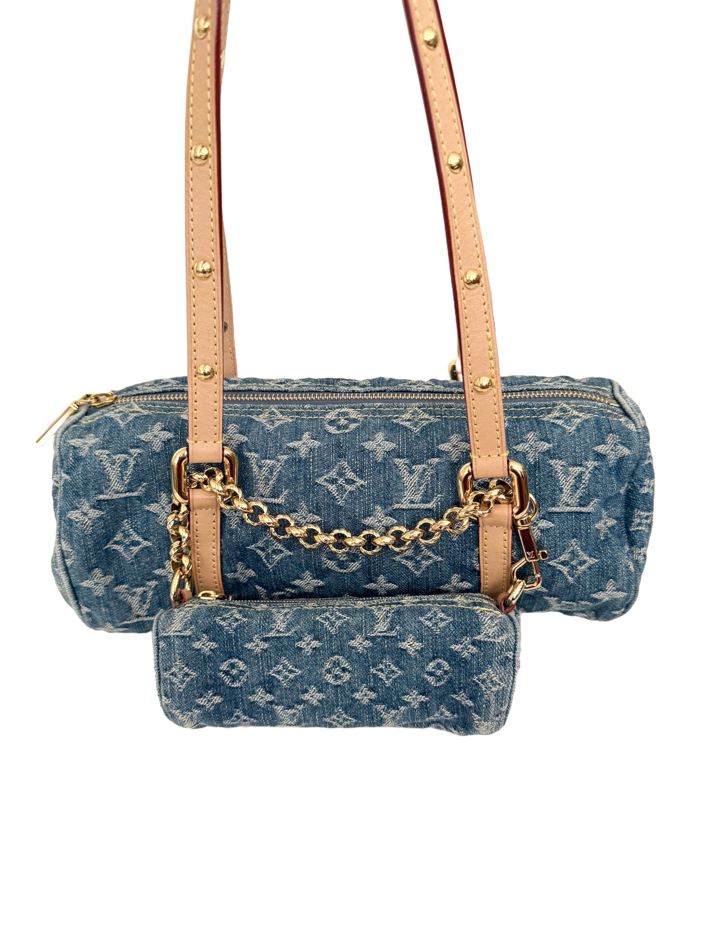 Louis Vuitton Papillon Monogram Denim Remix Blue