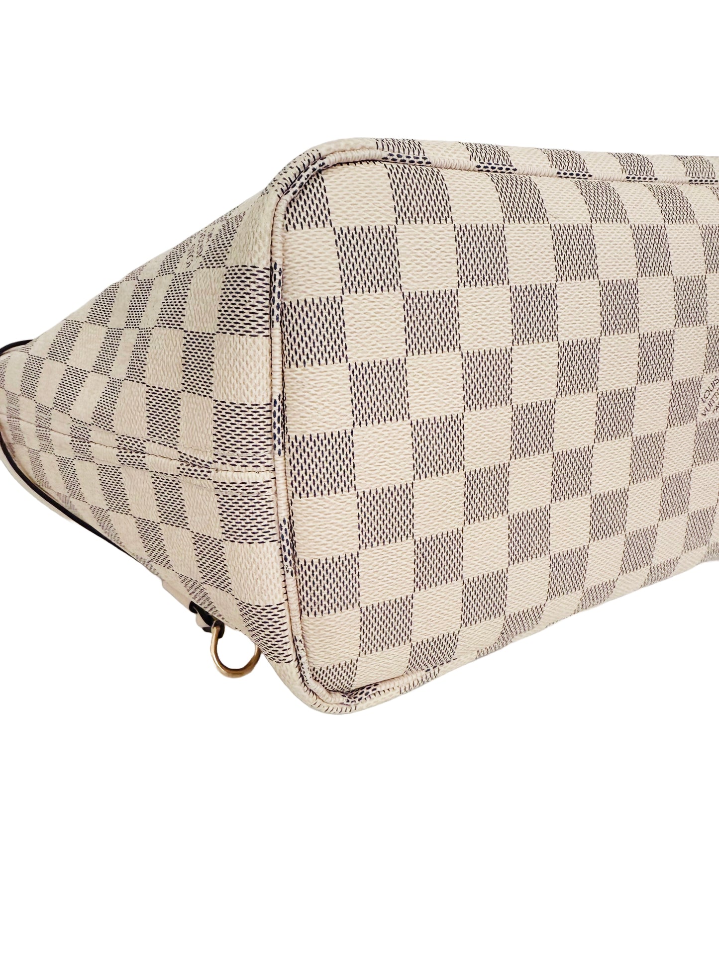 Louis Vuitton Braided Neverfull MM Damier Azur Rose Ballerine