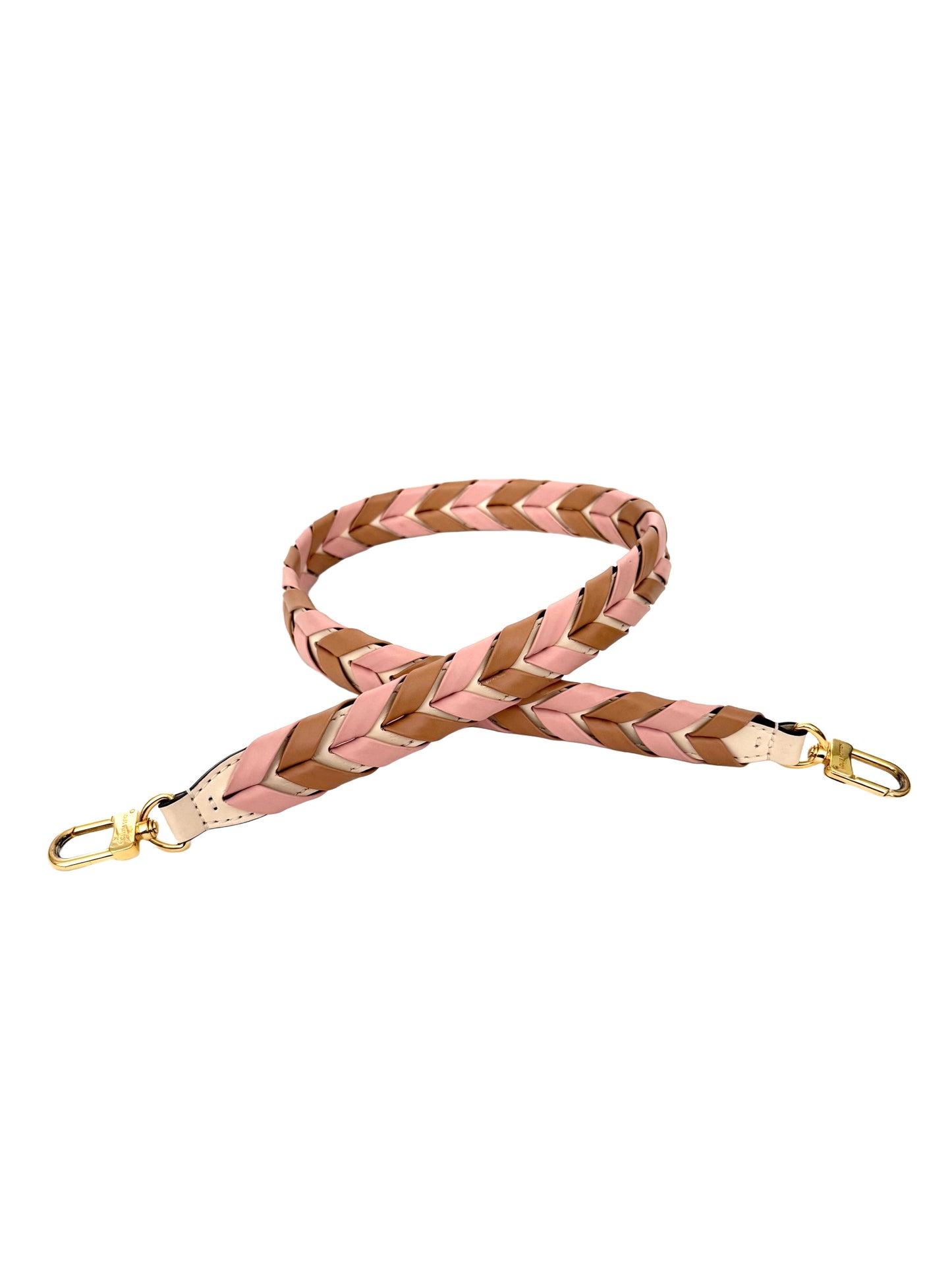 Louis Vuitton Braided Neverfull MM Damier Azur Rose Ballerine