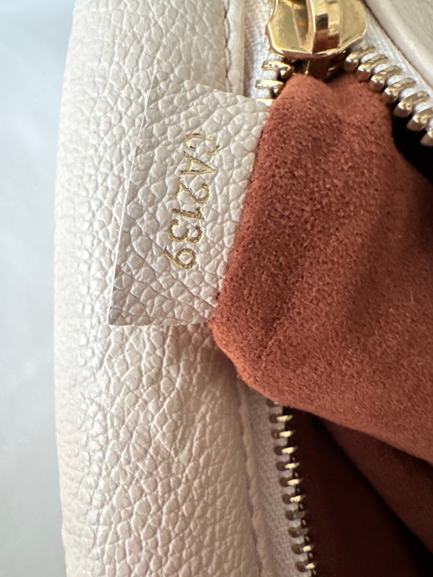 Louis Vuitton Empreinte BumBag Monogram Waist Belt Bag Creme Ivory White Cream
