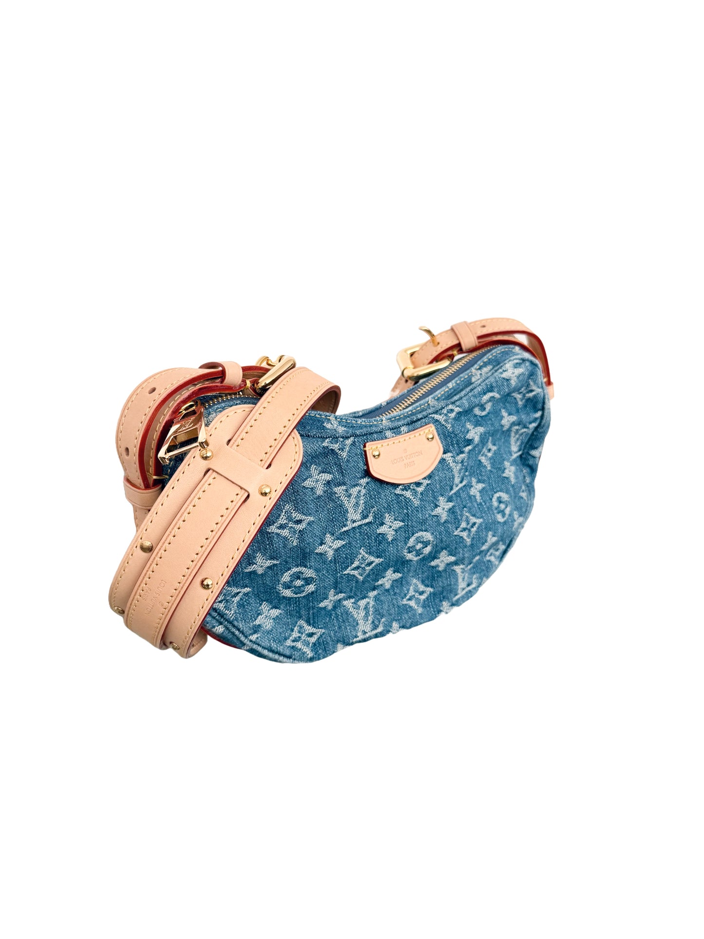 Louis Vuitton Croissant MM Monogram Denim Remix Blue