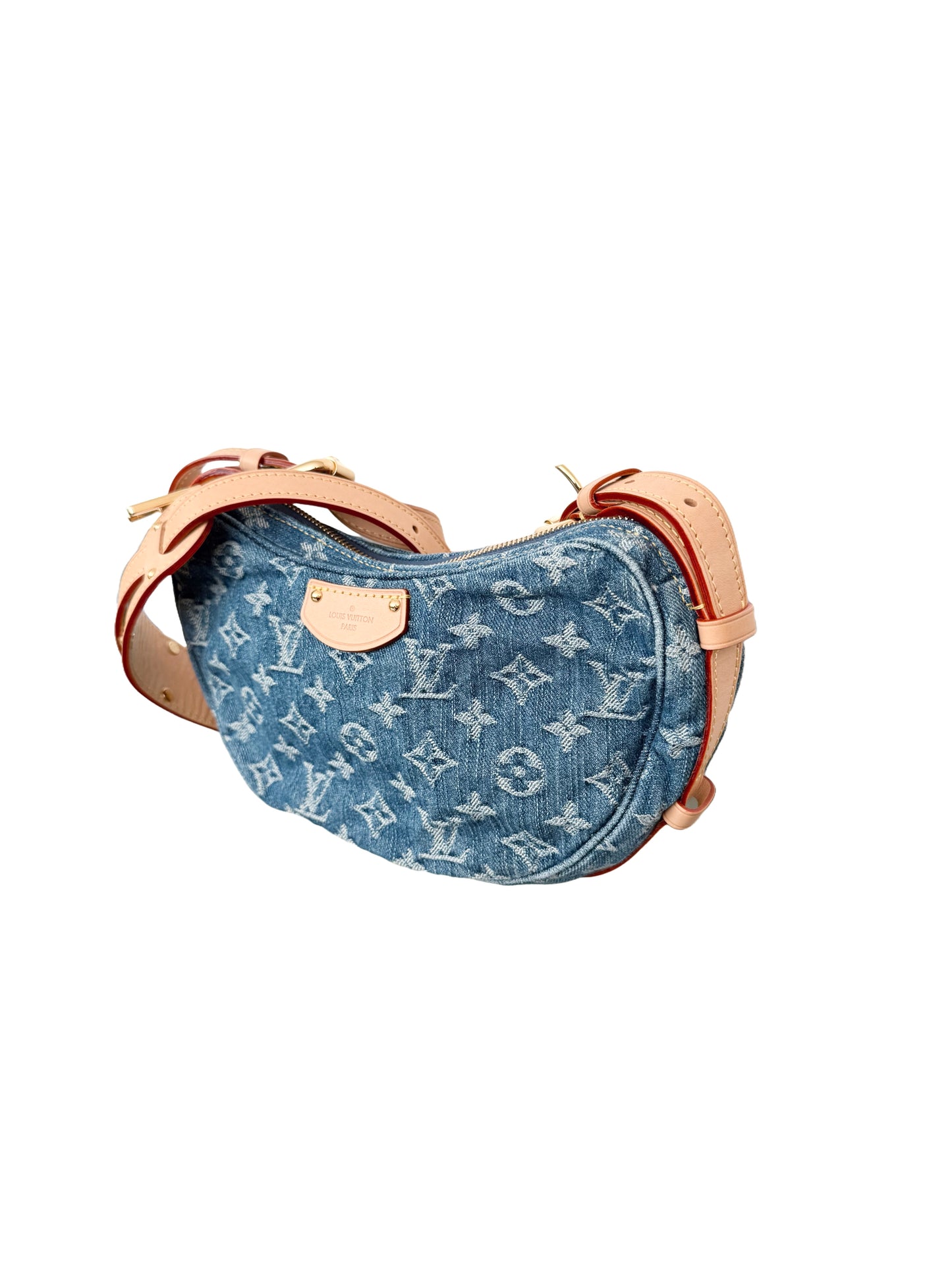 Louis Vuitton Croissant MM Monogram Denim Remix Blue
