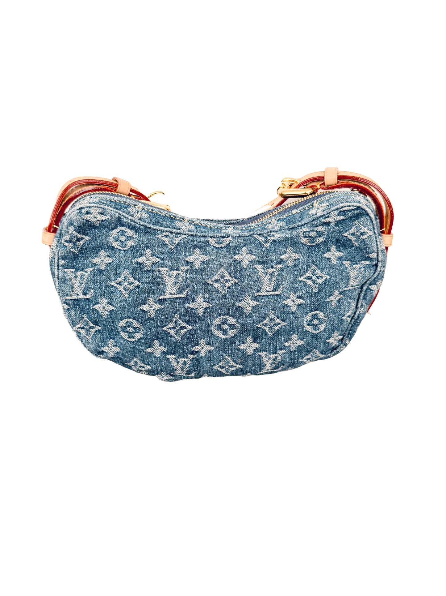 Louis Vuitton Croissant MM Monogram Denim Remix Blue