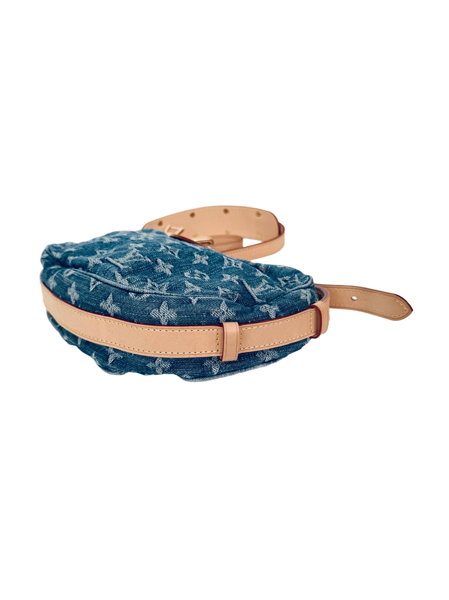 Louis Vuitton Croissant MM Monogram Denim Remix Blue