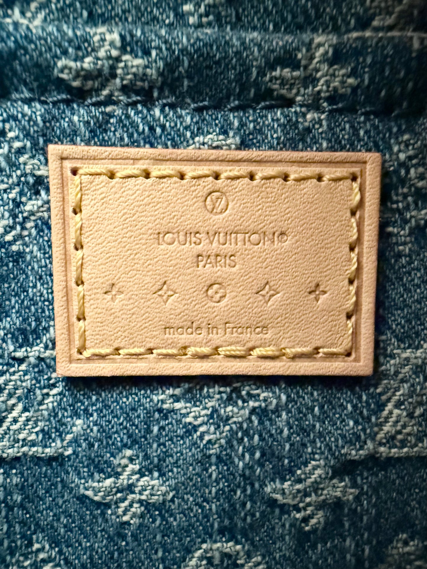 Louis Vuitton Croissant MM Monogram Denim Remix Blue