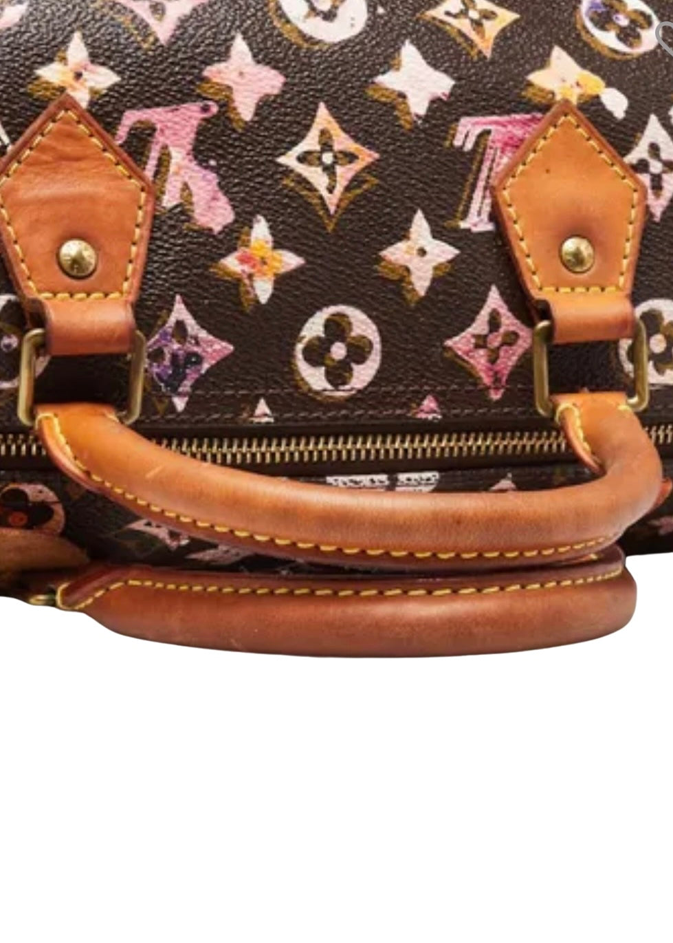 Louis Vuitton Richard Prince Watercolor Aquarelle Speedy 35 Brown