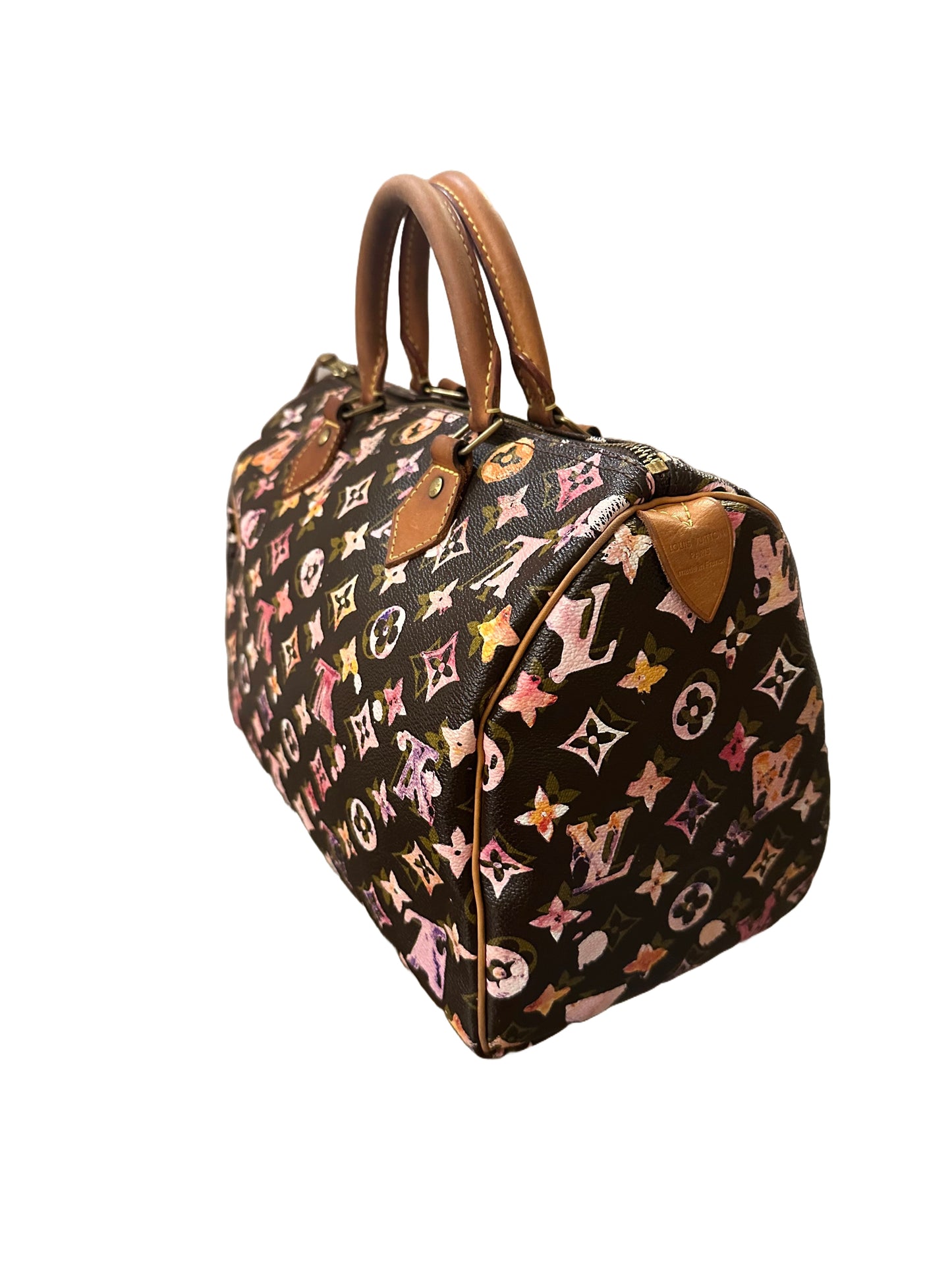 Louis Vuitton Richard Prince Watercolor Aquarelle Speedy 35 Brown