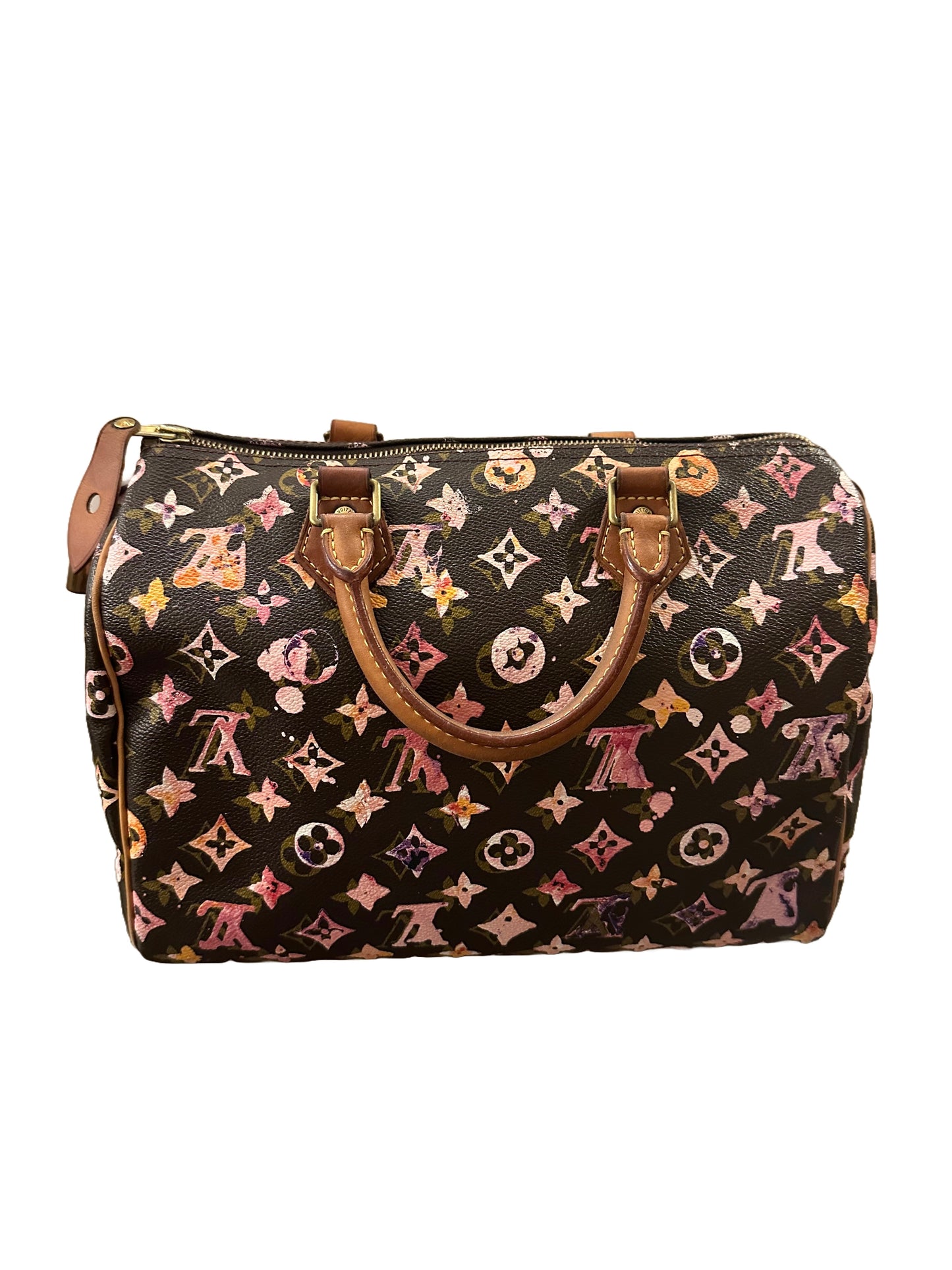 Louis Vuitton Richard Prince Watercolor Aquarelle Speedy 35 Brown