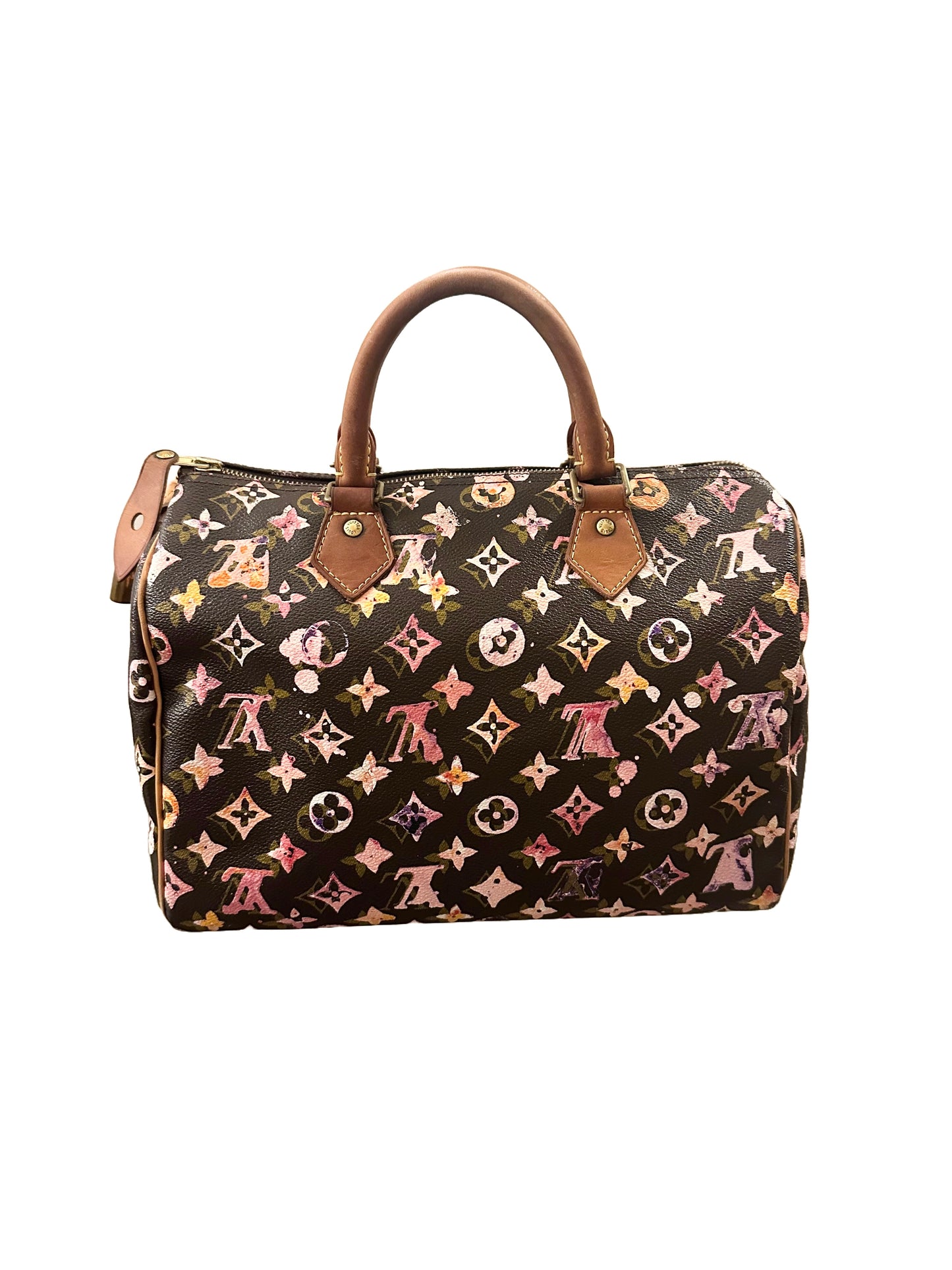Louis Vuitton Richard Prince Watercolor Aquarelle Speedy 35 Brown
