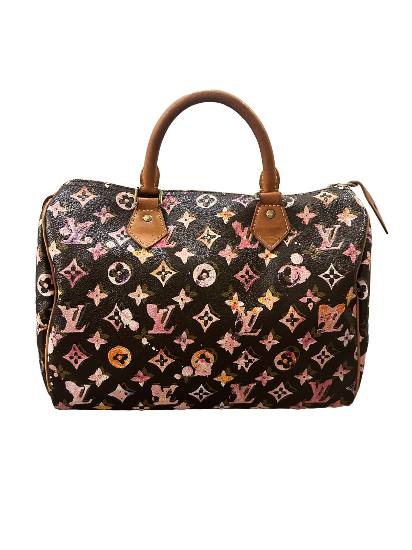 Louis Vuitton Richard Prince Watercolor Aquarelle Speedy 35 Brown