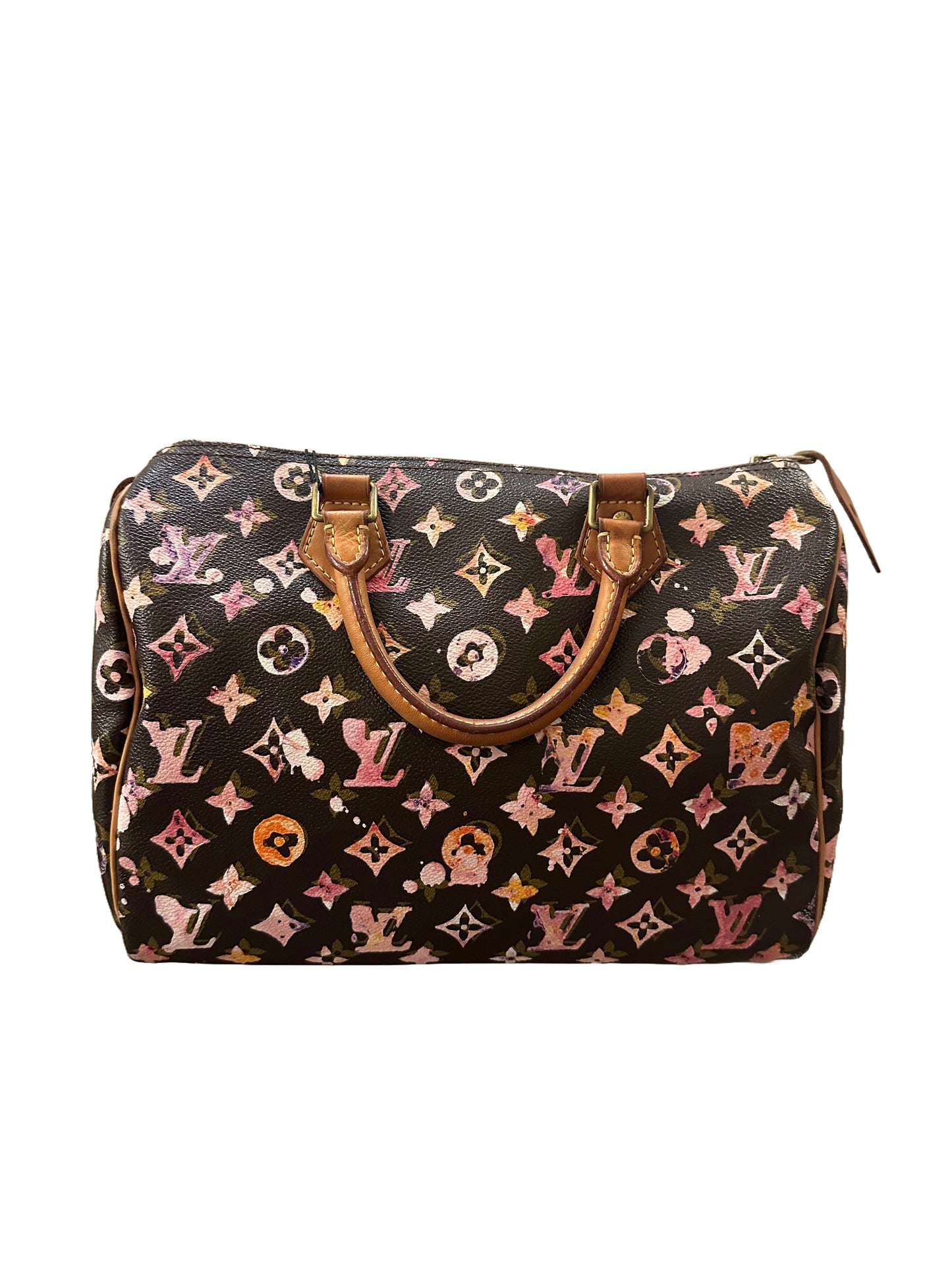Louis Vuitton Richard Prince Watercolor Aquarelle Speedy 35 Brown