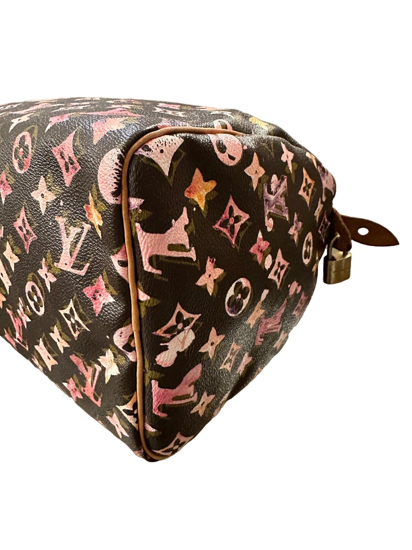 Louis Vuitton Richard Prince Watercolor Aquarelle Speedy 35 Brown