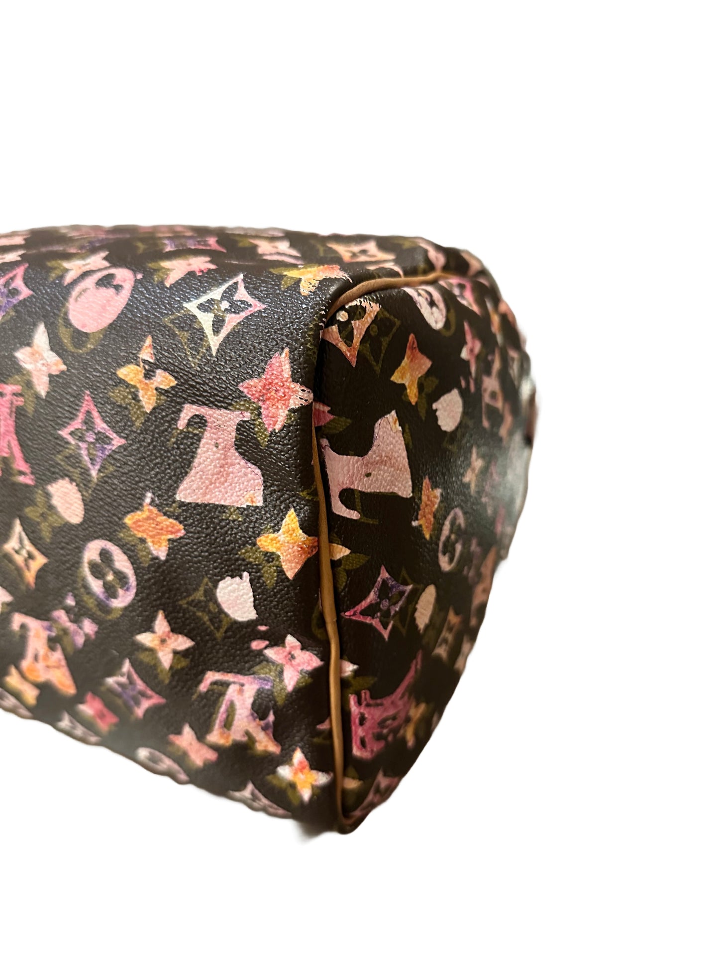 Louis Vuitton Richard Prince Watercolor Aquarelle Speedy 35 Brown