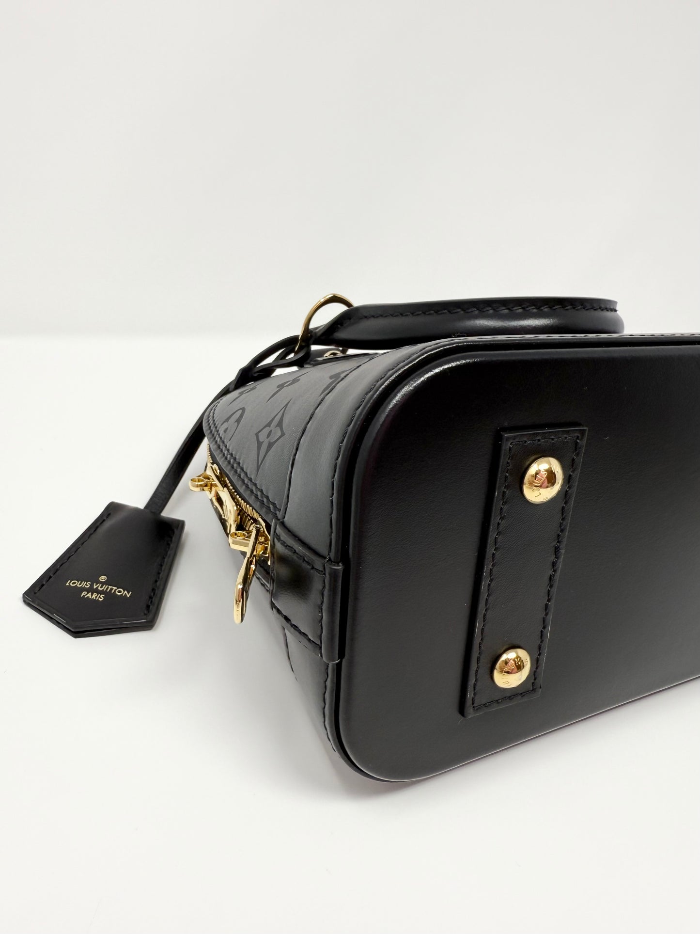 Louis Vuitton Monogram Ink Alma BB Chain Black
