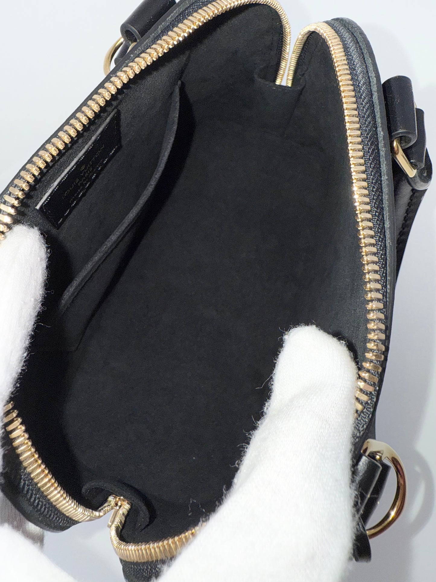 Louis Vuitton Monogram Ink Alma BB Chain Black