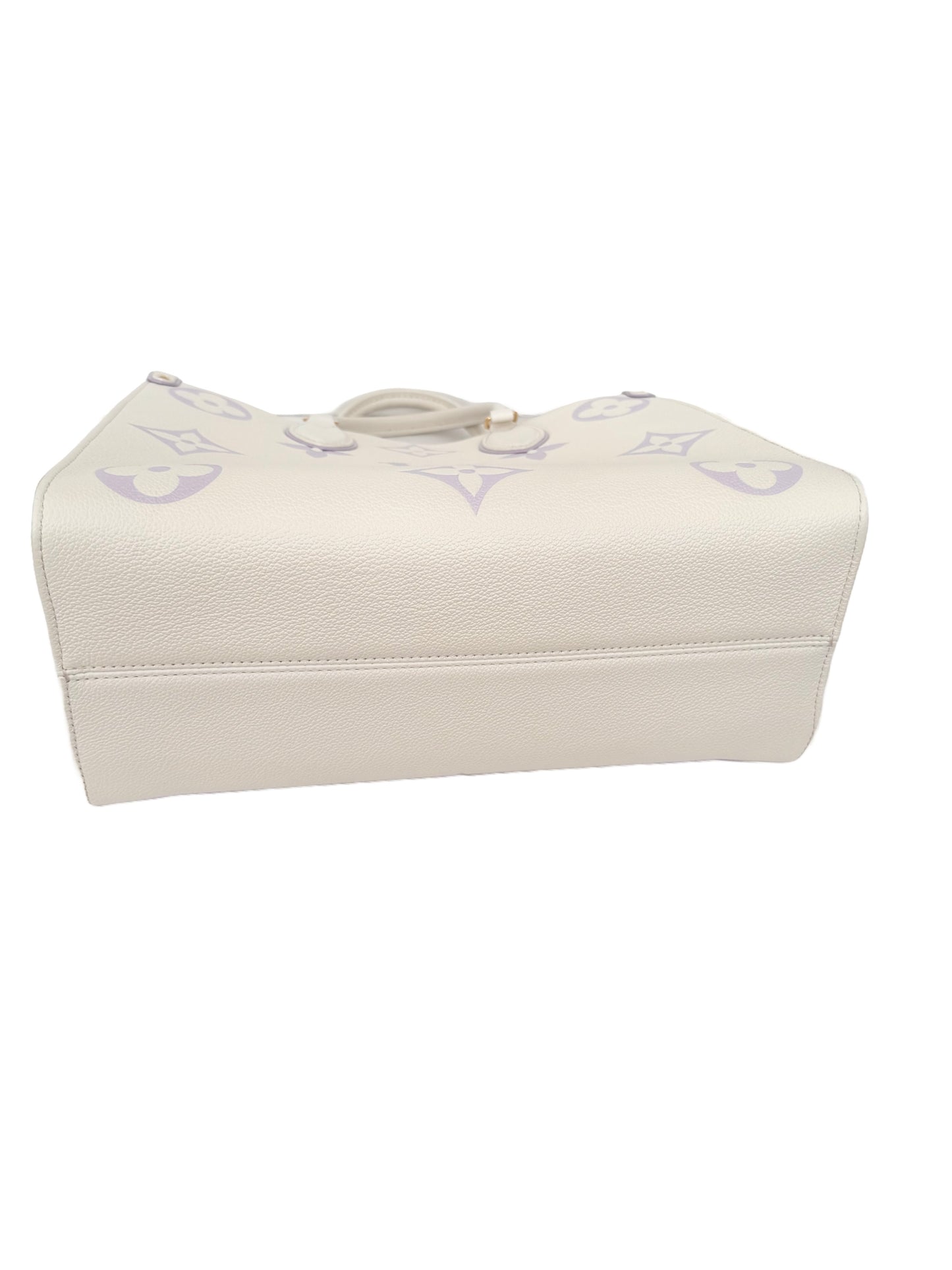 Louis Vuitton OnTheGo MM Bubble Tea Latte Monogram Cream Lilac Purple