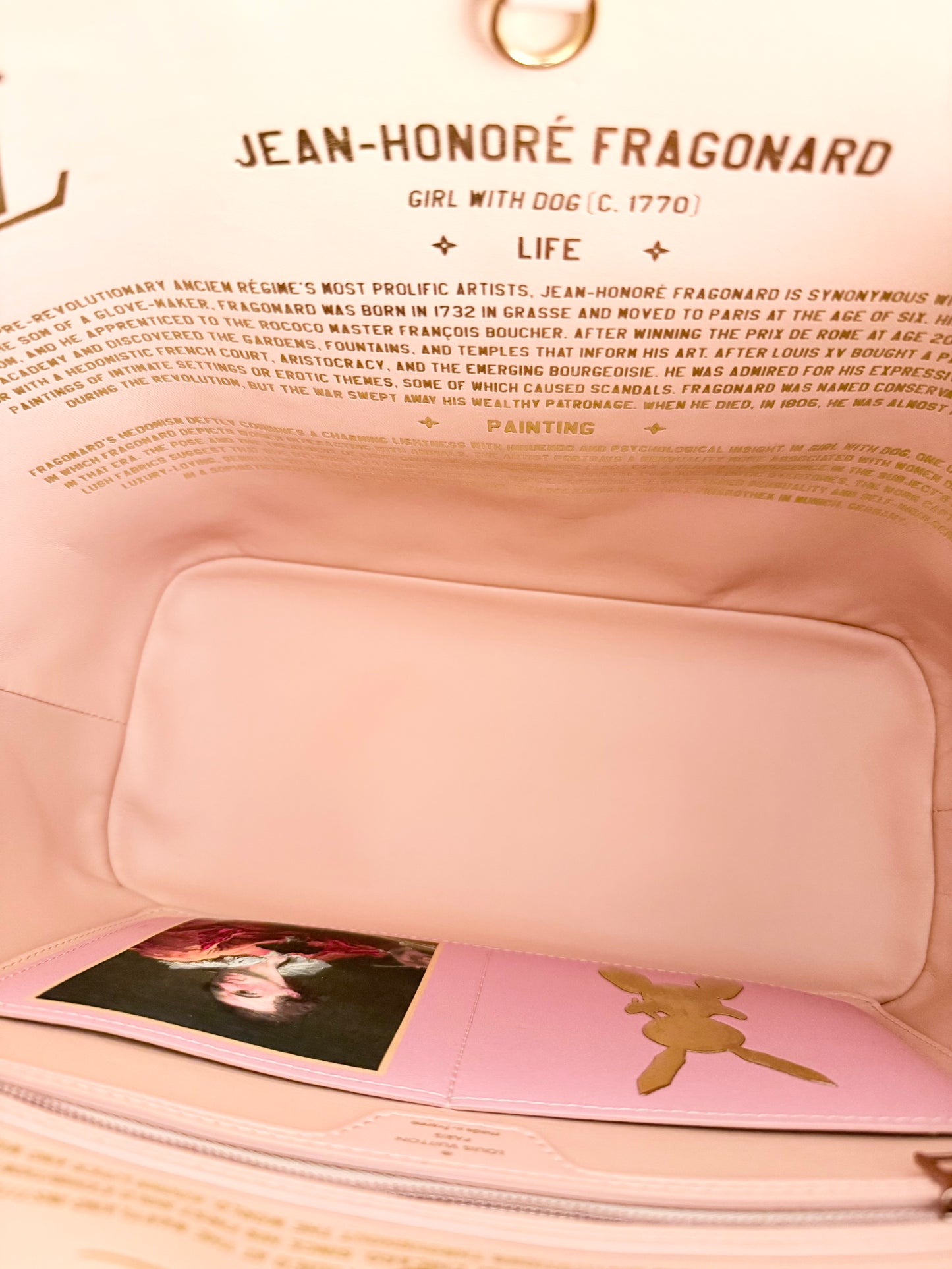 Louis Vuitton Fragonard Neverfull MM Masters Collection Pink