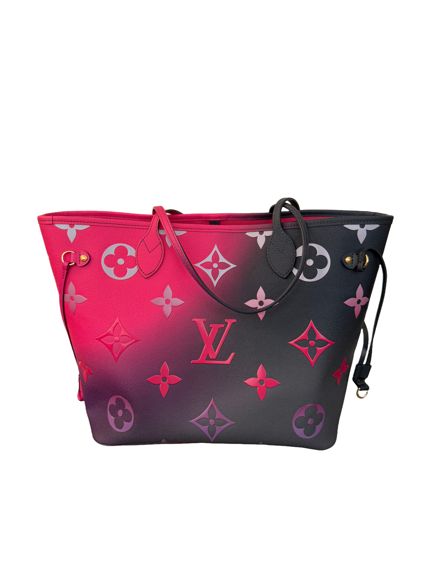 Louis Vuitton Neverfull MM Midnight Fuchsia Spring in the City