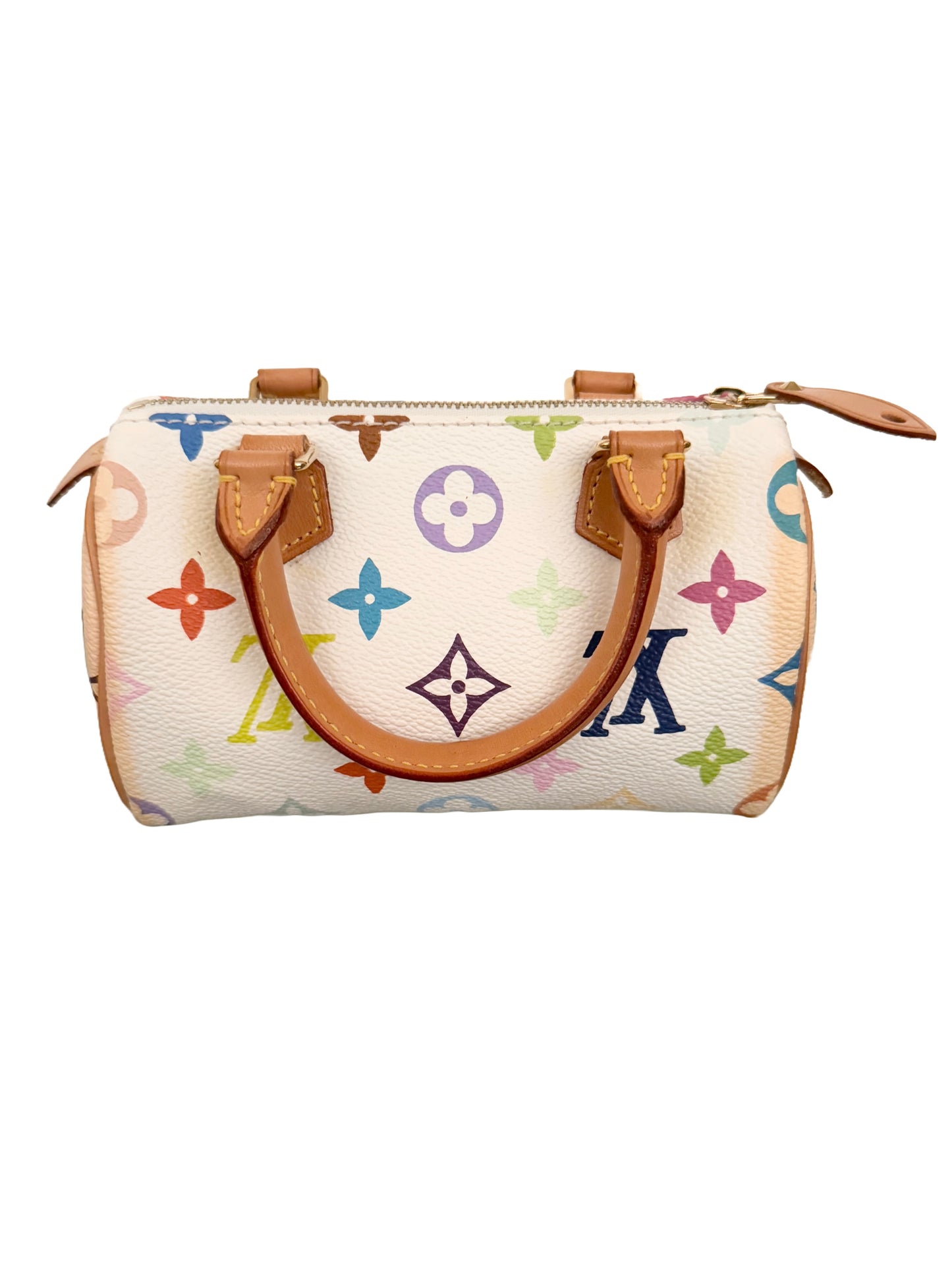 Louis Vuitton Takashi Murakami Mini HL Speedy Nano Multicolor White