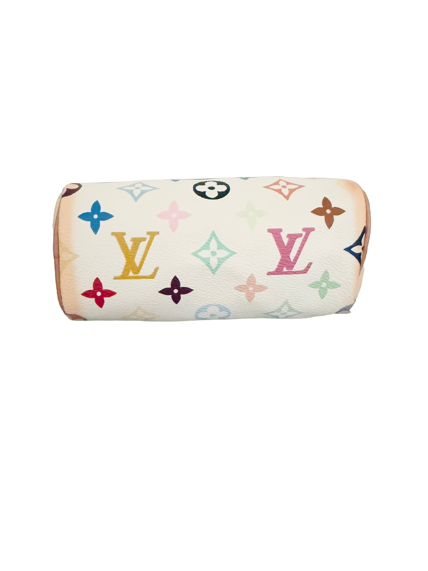 Louis Vuitton Takashi Murakami Mini HL Speedy Nano Multicolor White